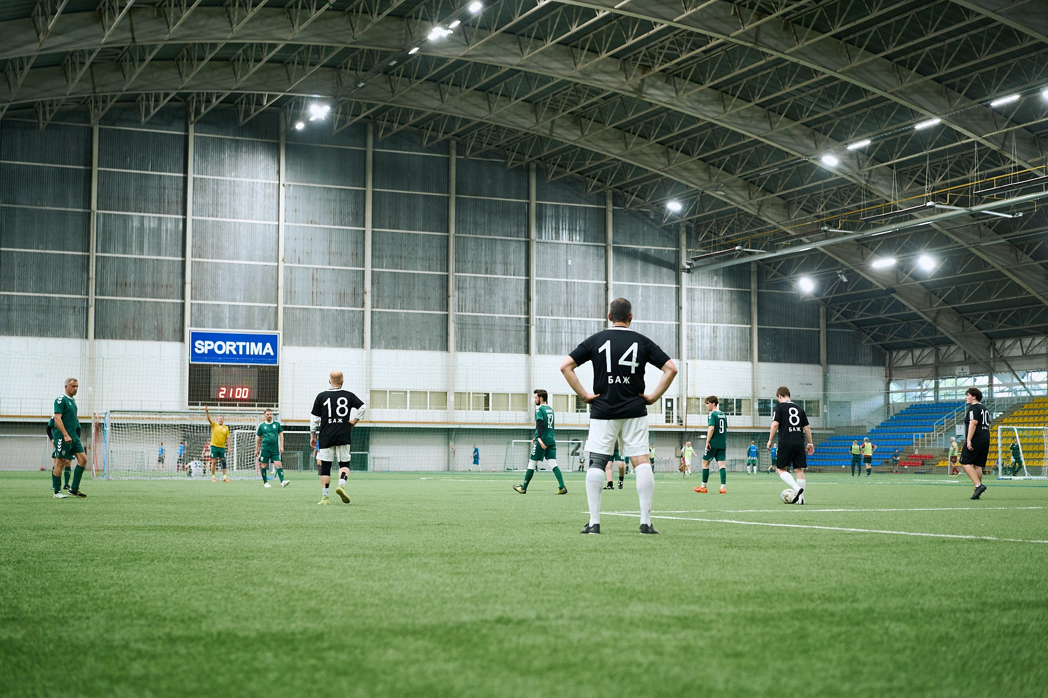 Friendly football match: Seimas of the Republic of Lithuania vs. Sviatlana Tsikhanouskaya’s Office. Photographer in Vilnius