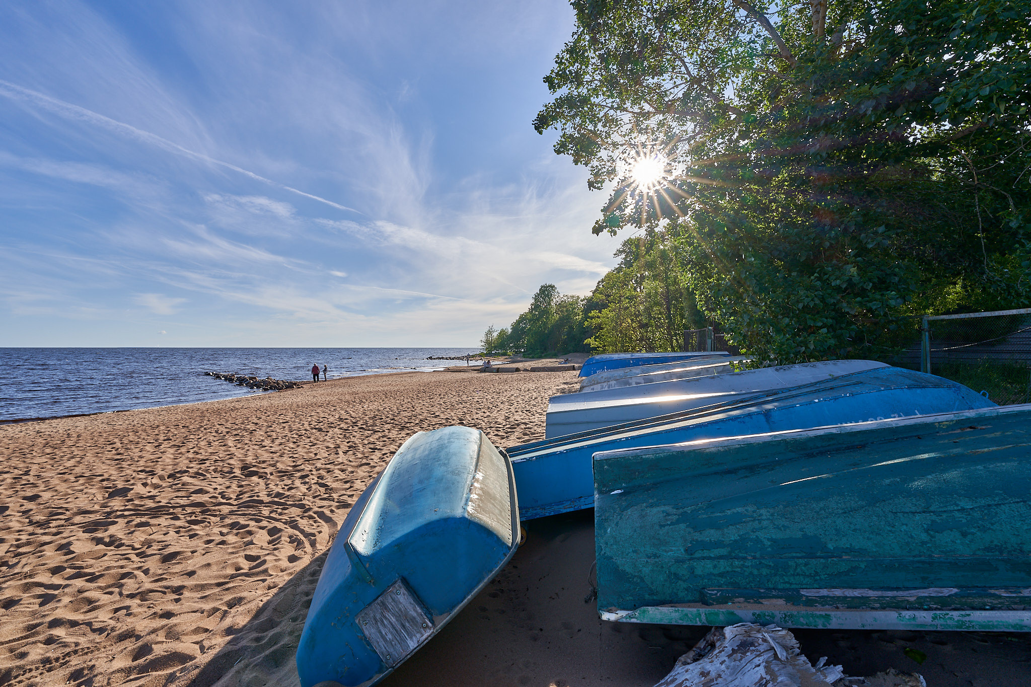 Пляж в Зеленогорске под Питером