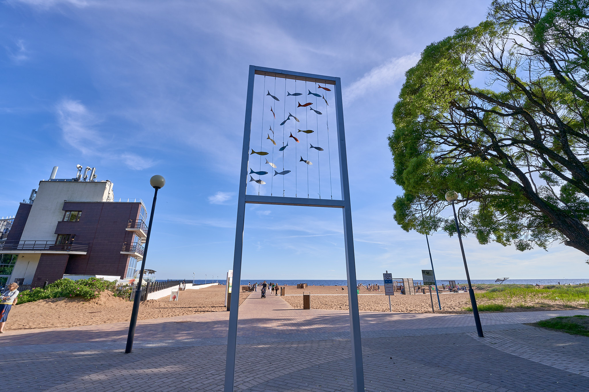 Пляж в Зеленогорске под Санкт-Петербургом