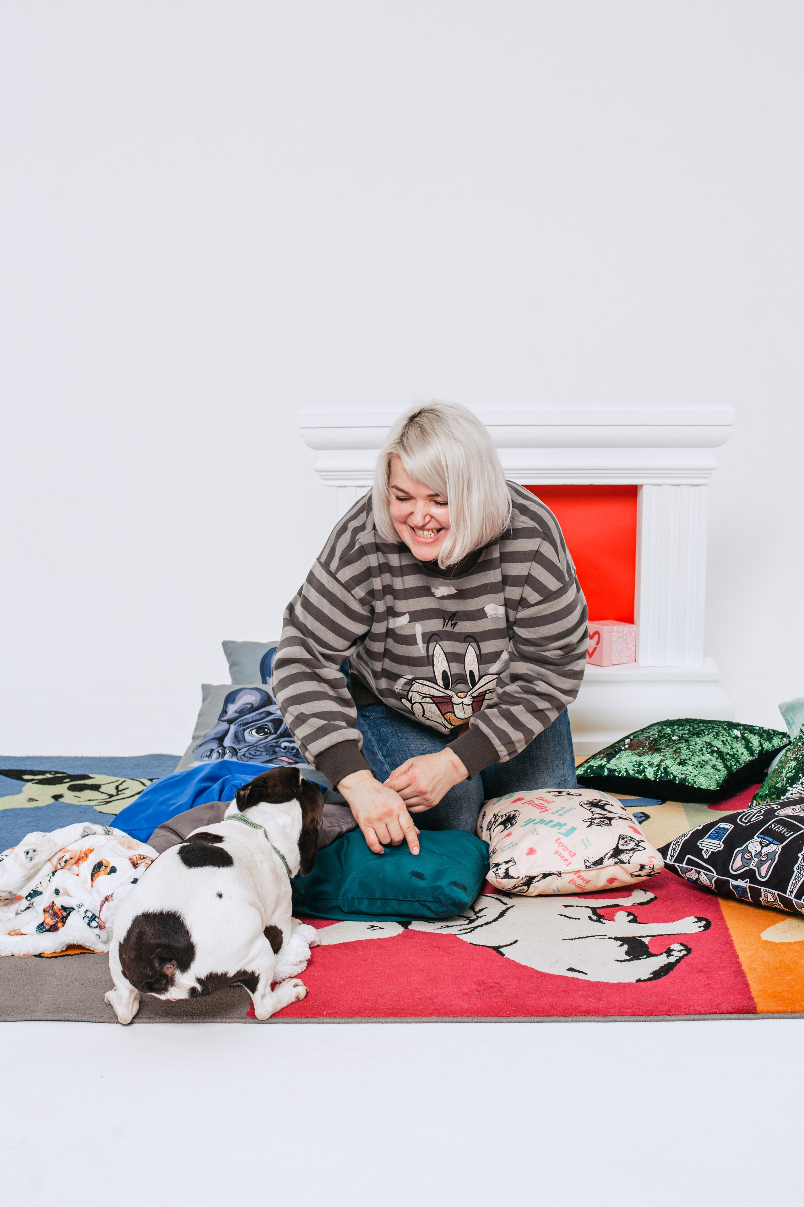 Пижамная вечеринка французских бульдогов и их хозяев. Фотограф-анималист Татьяна Степанова