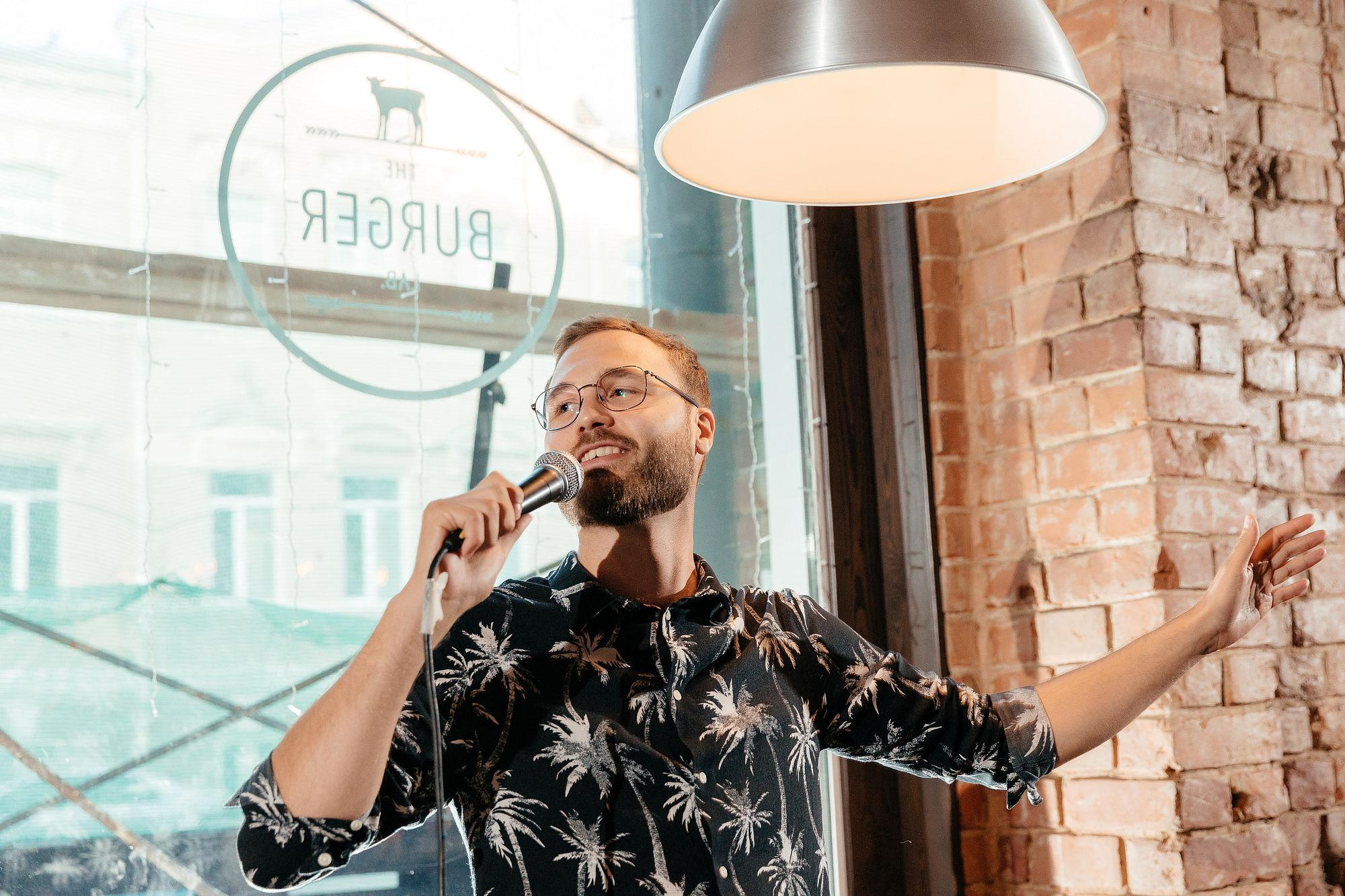 Выступление Stand up COmmunity Tomsk, июль 2021. Репортажный фотограф в Томске