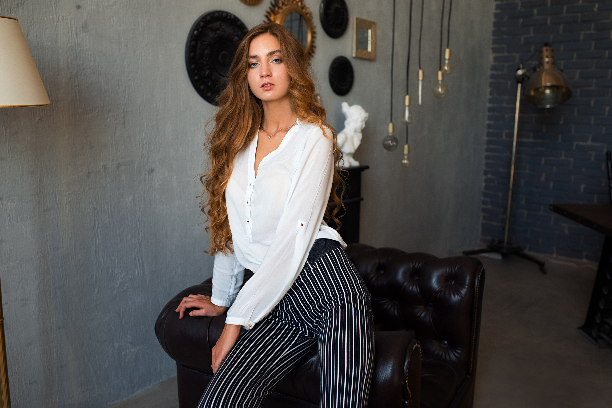 Фотосет с Дианой в интерьерной студии и в парке для «себя»