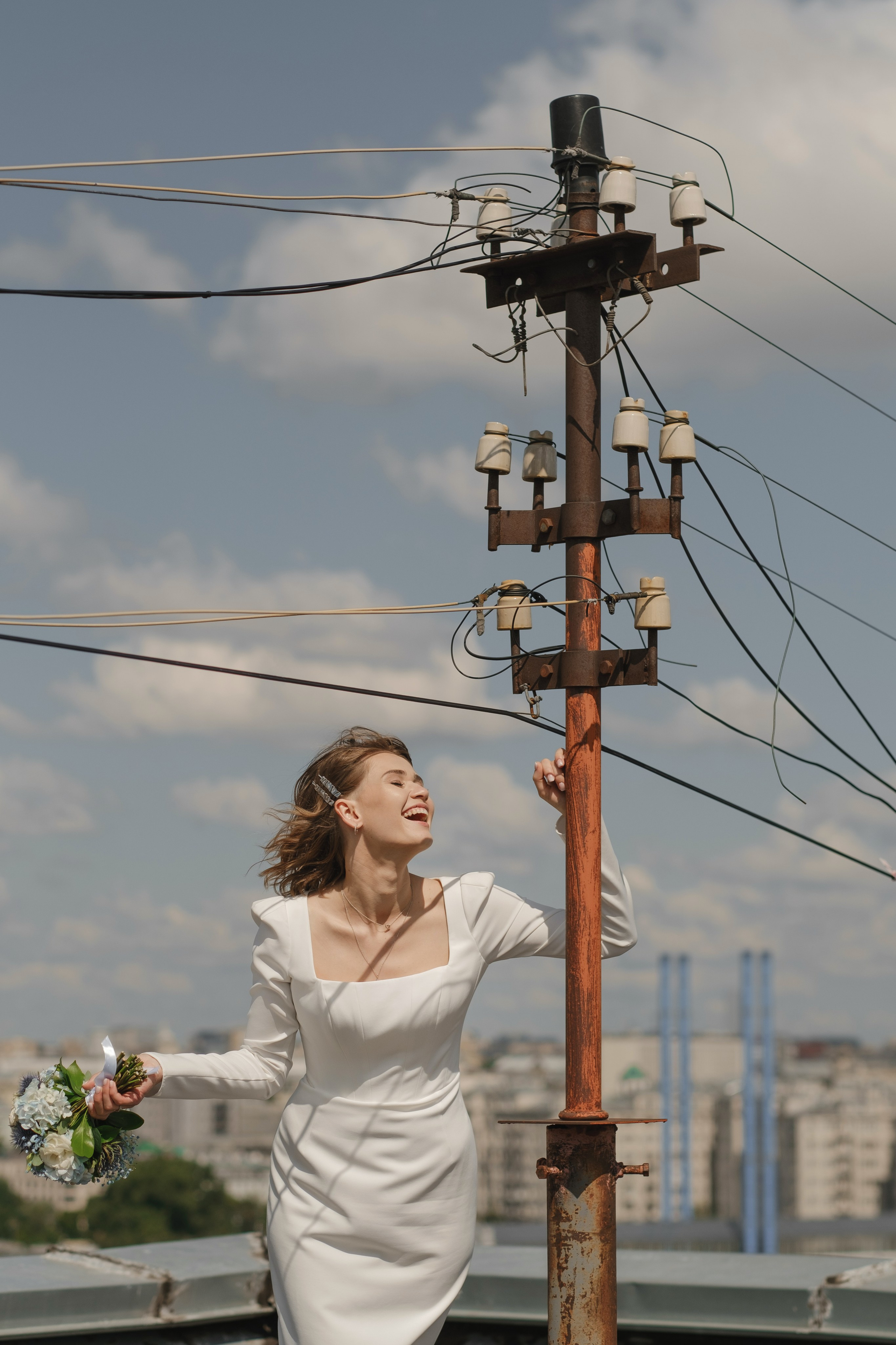 Стас и Юля Любовь на крыше. Свадебный и семейный фотограф Ксения Ржевская (Митрохина)