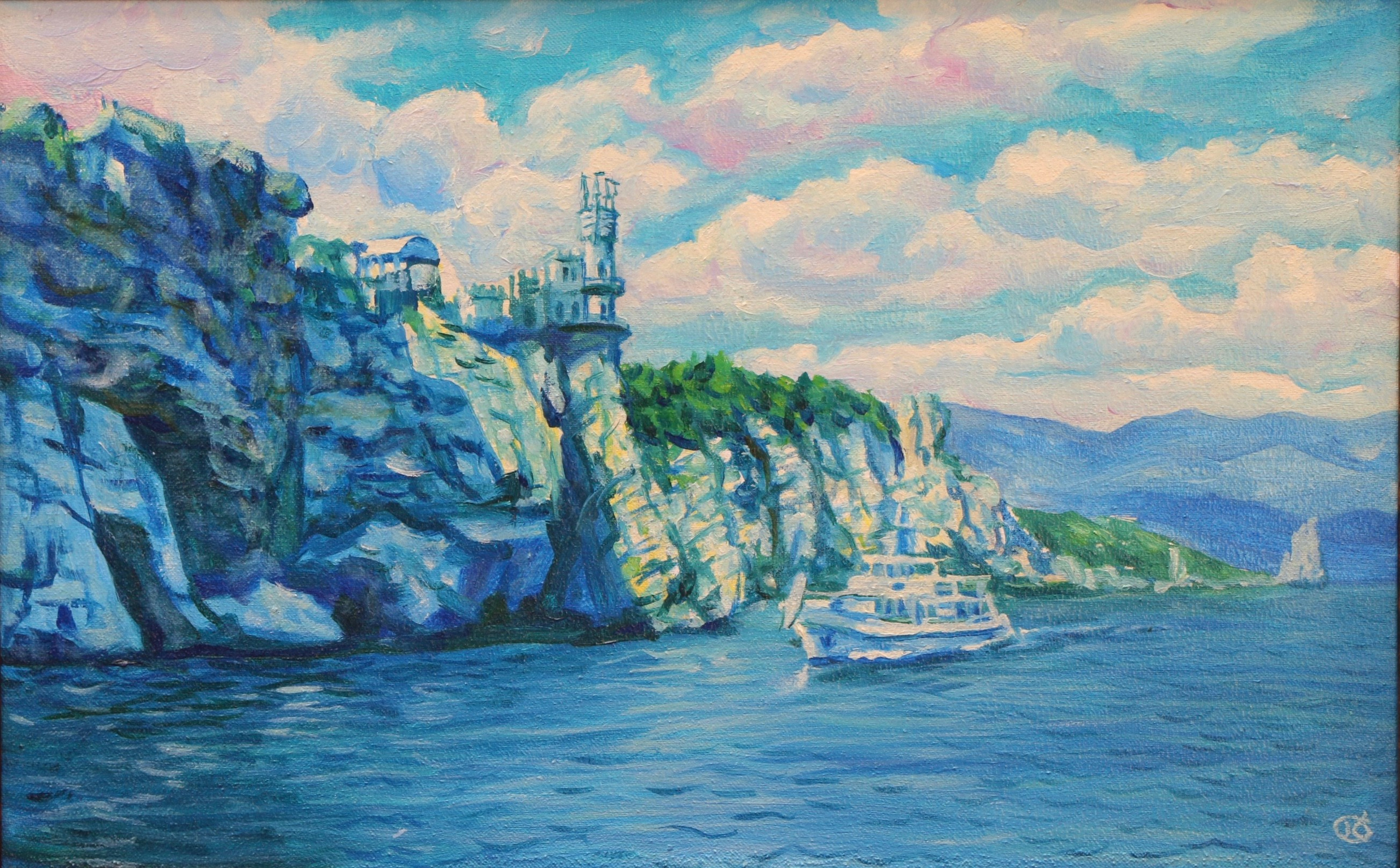 Крымский пейзаж. Продажа картин маслом на холсте в г. Ялта