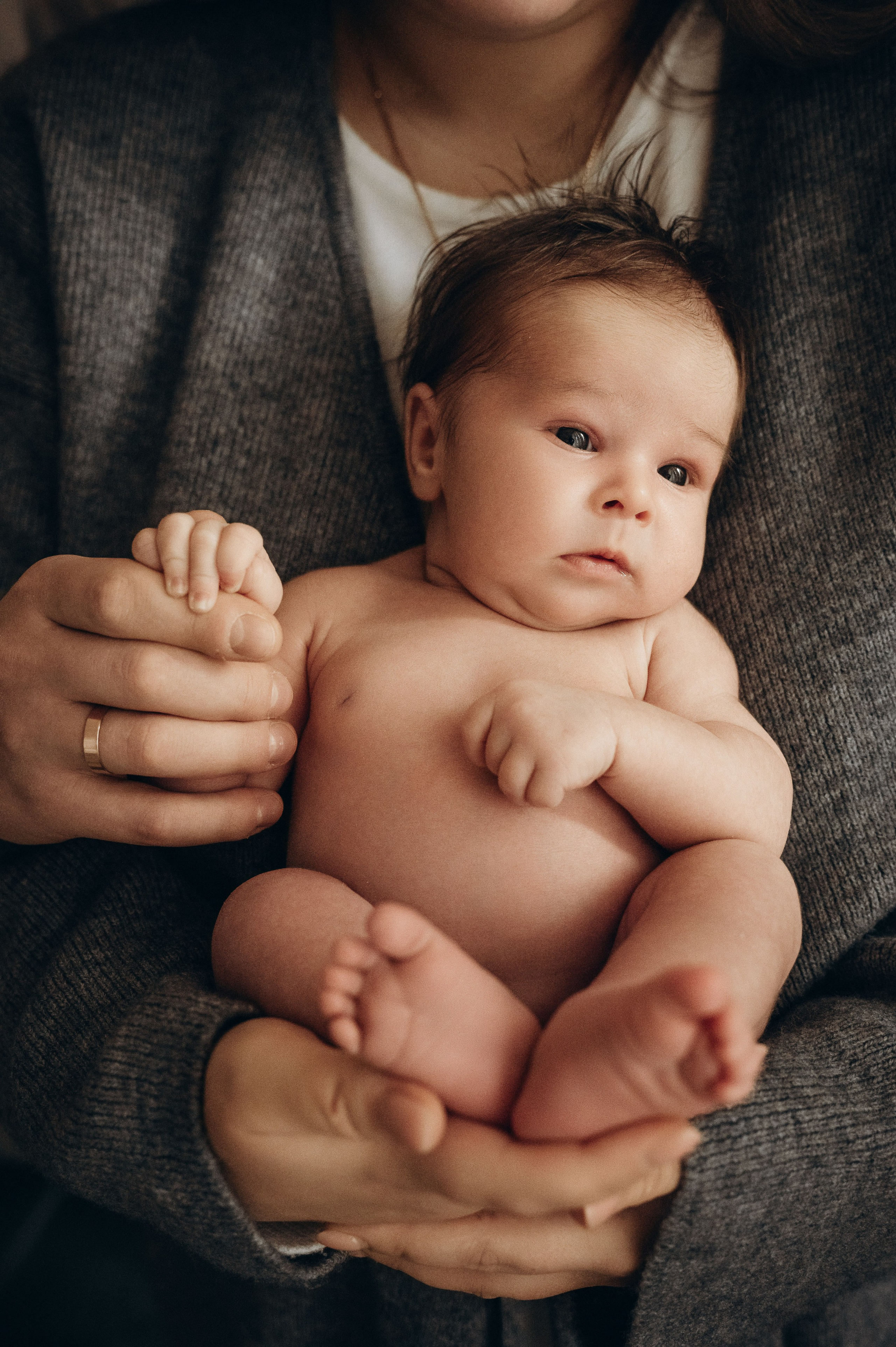 Анна, Вячеслав и Евгений. Фотограф беременности и семьи, домашние съемки, Ньюборн