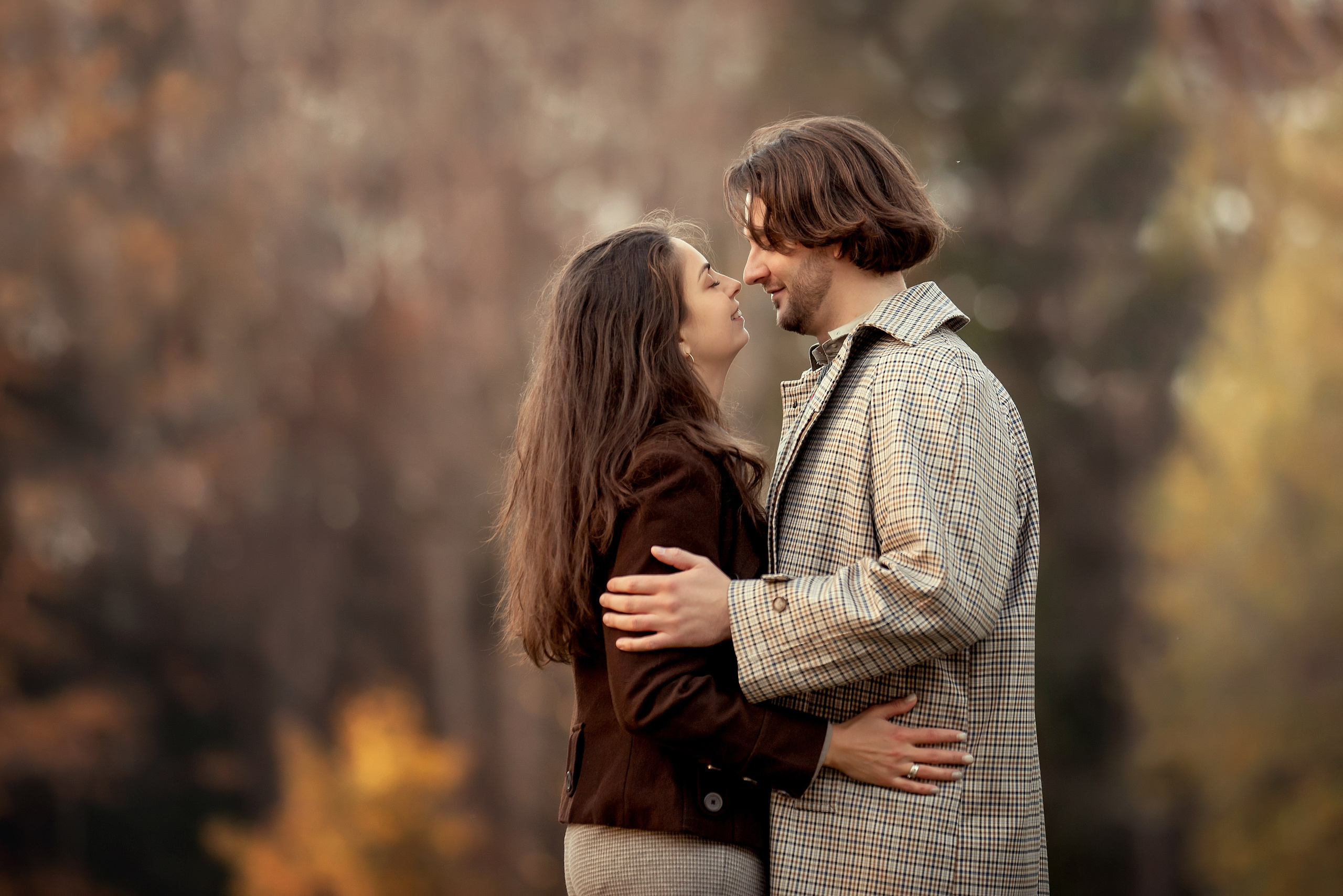 Стильная осенняя съемка пары в исторической усадьбе. Tatyana Nadezhdina Family photographer