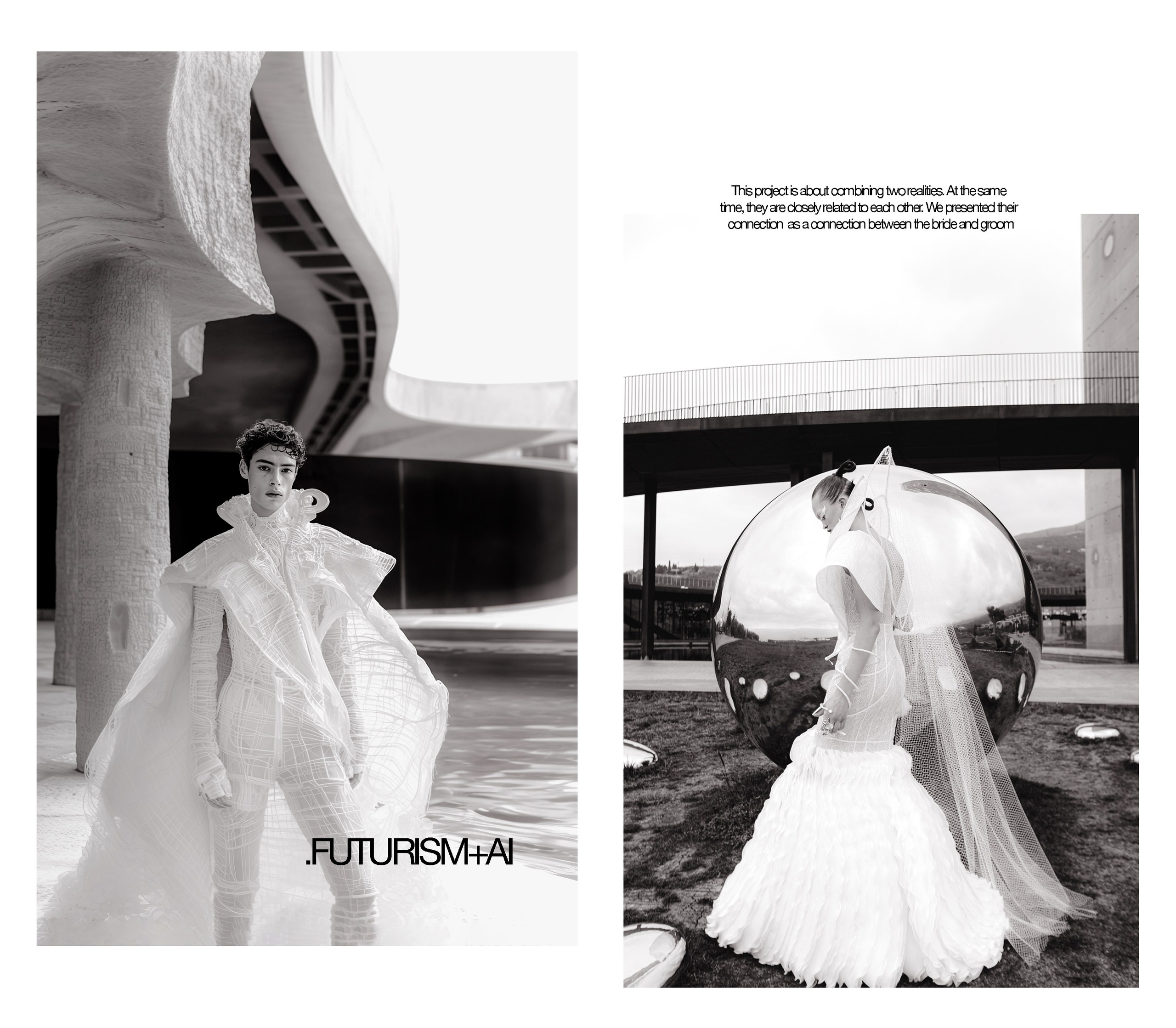 AI x Futurism. Fusion Wedding Photographer