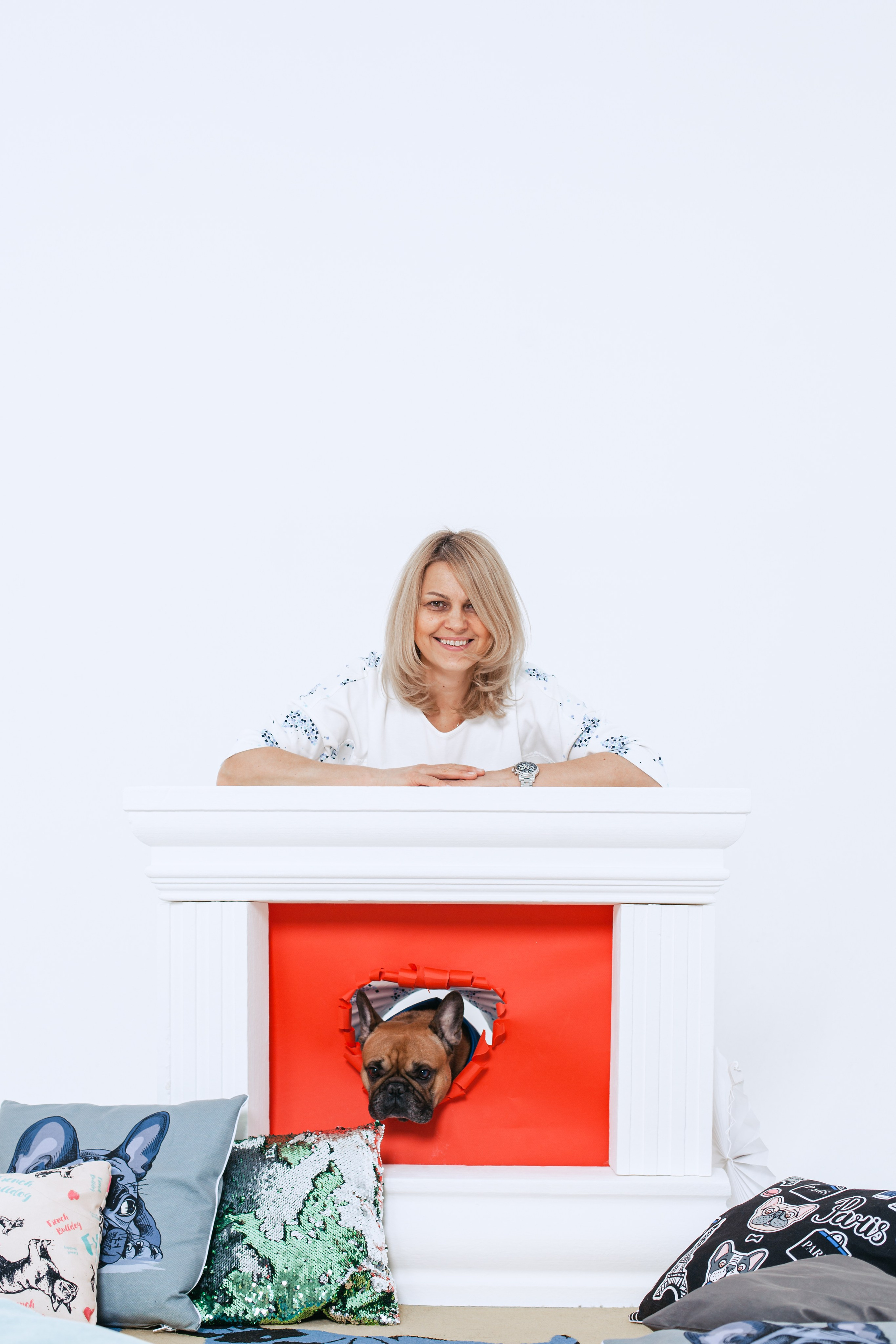 Пижамная вечеринка французских бульдогов и их хозяев. Фотограф-анималист Татьяна Степанова