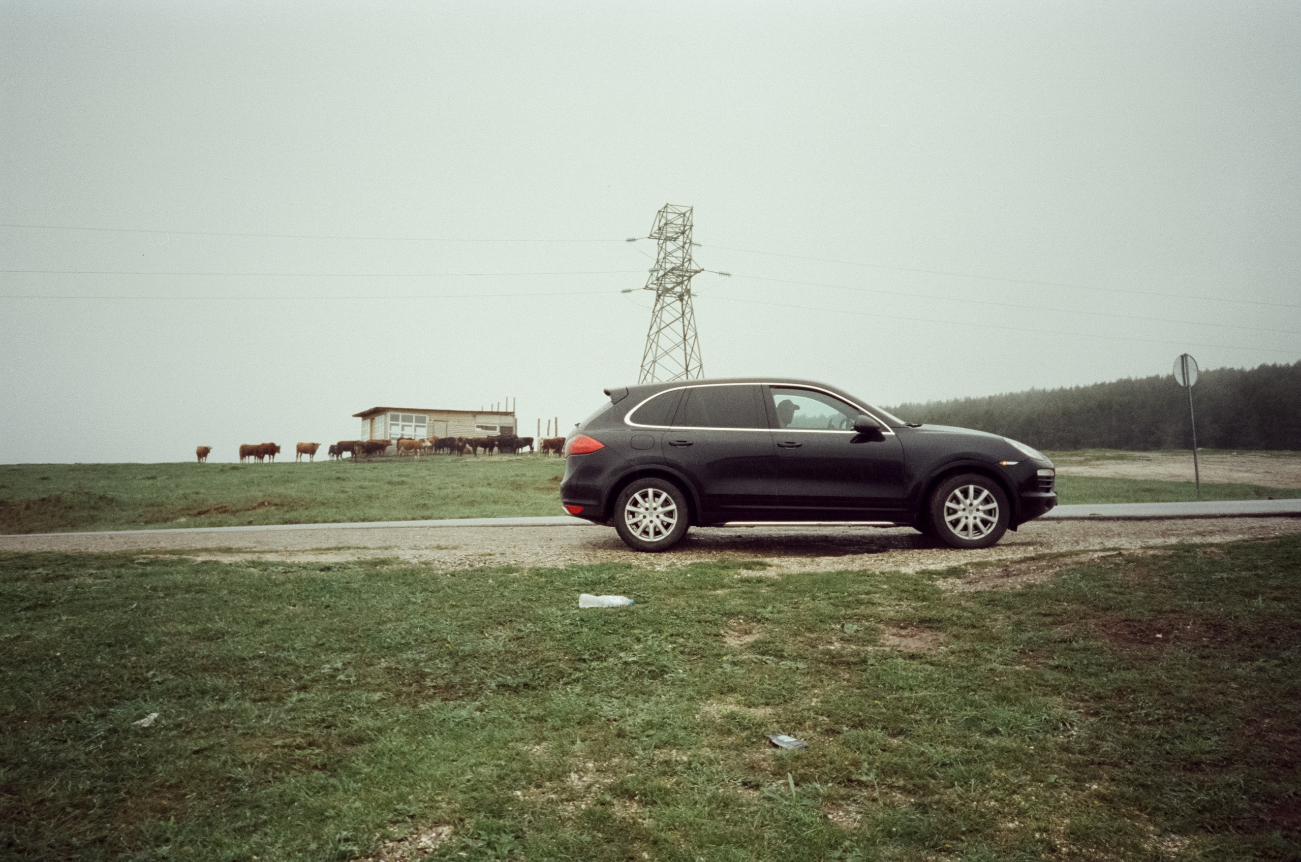 Дорога на Джилы-Су в дождливое утро. Туман. Фотограф-документалист Мария Осокина