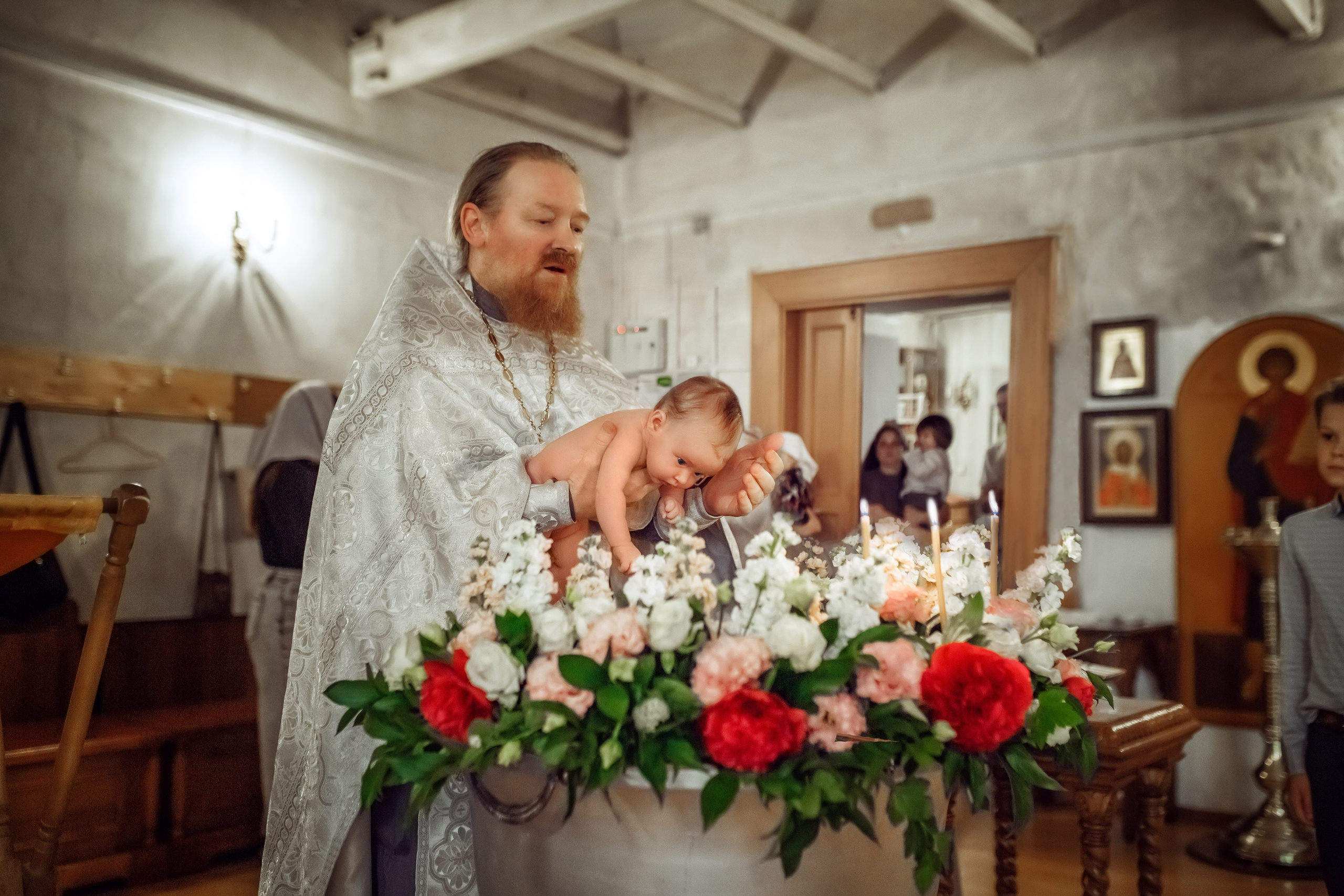 Крещение Александры. Фотограф на Крещение, семейный фотограф в Москве