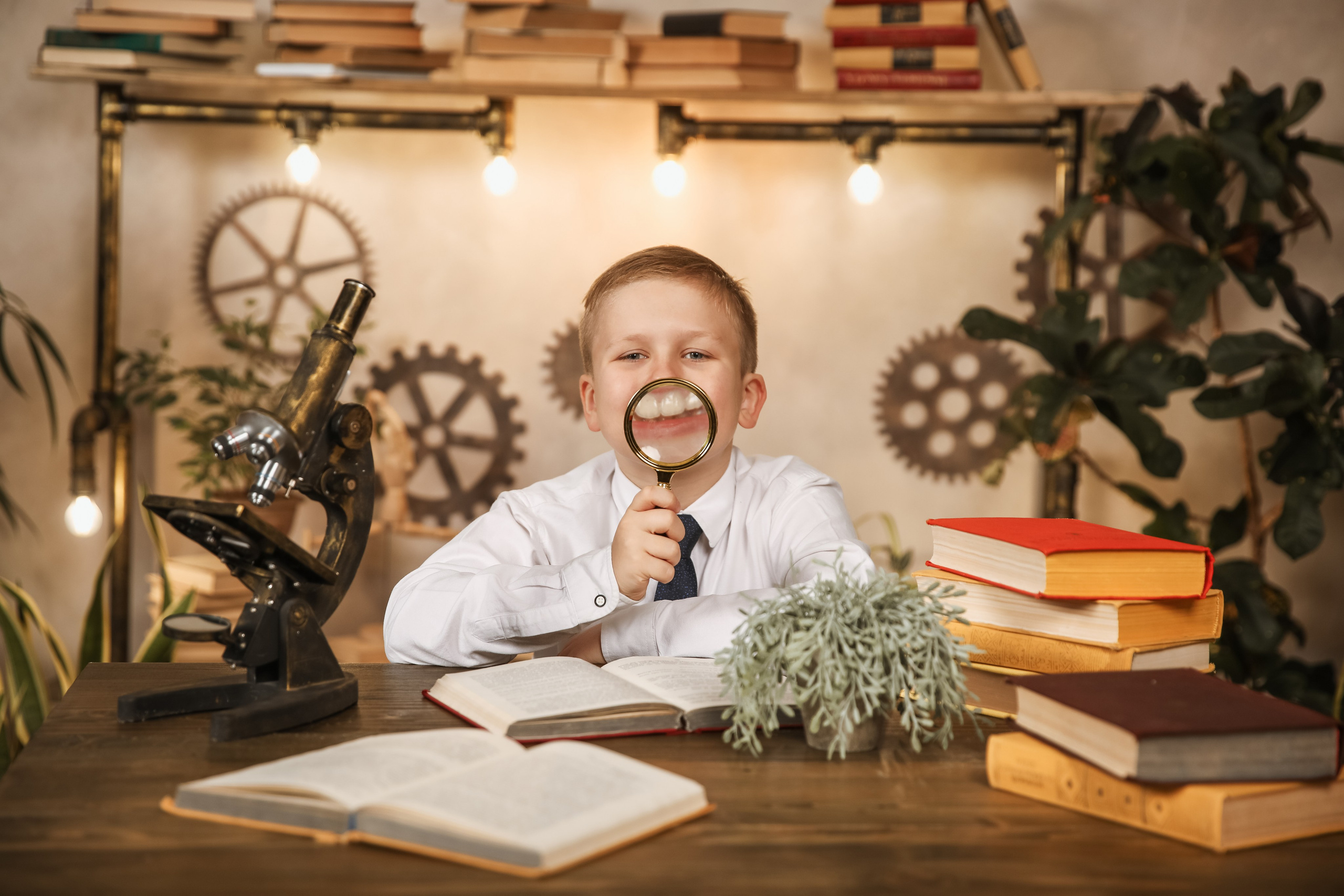 В фотозоне «Исследователь». Выпускные альбомы Евгении Виноградовой г. Липецк