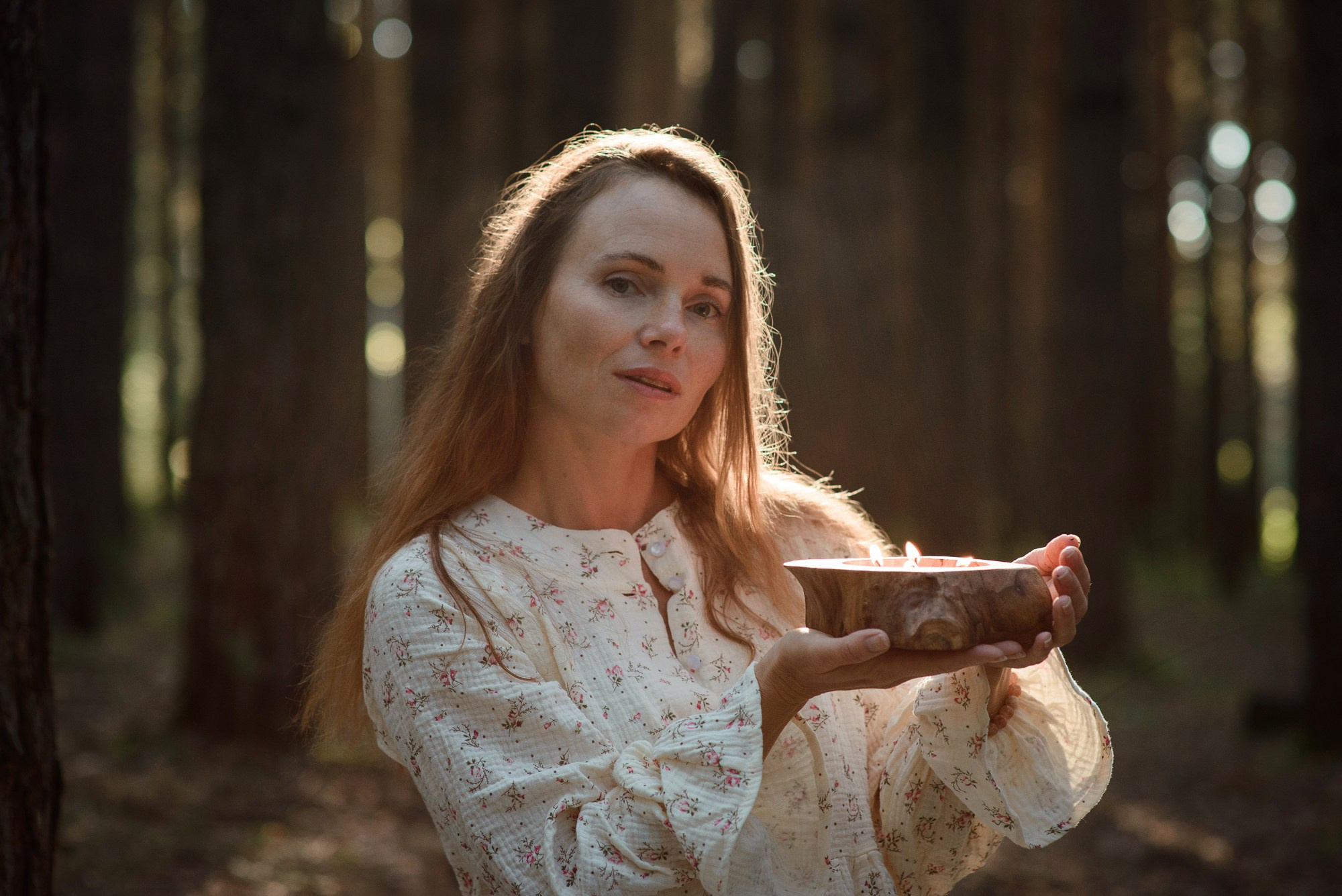 Рассвет в лесу с Каролиной. Семейный и женский фотограф Красноярск Екатерина Пусенкова