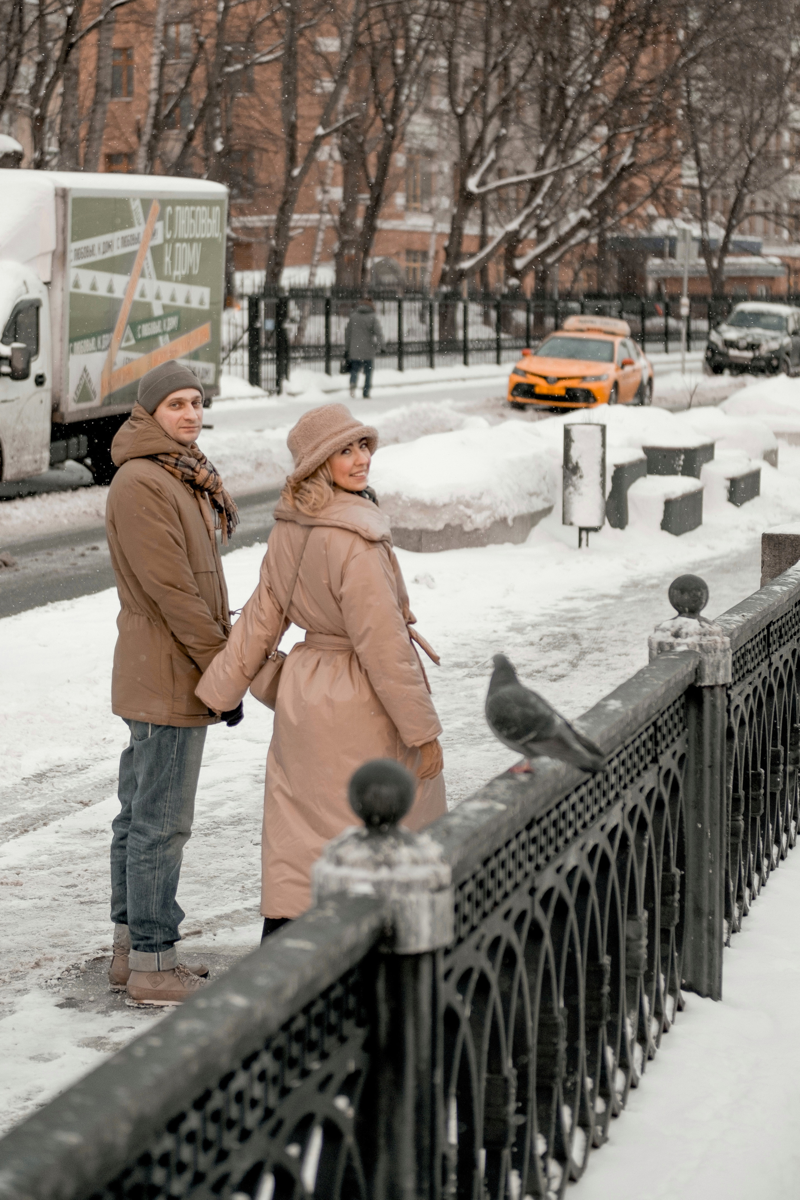 Мягкий снегопад. Свадебный и семейный фотограф в Москве Инника Кетлер