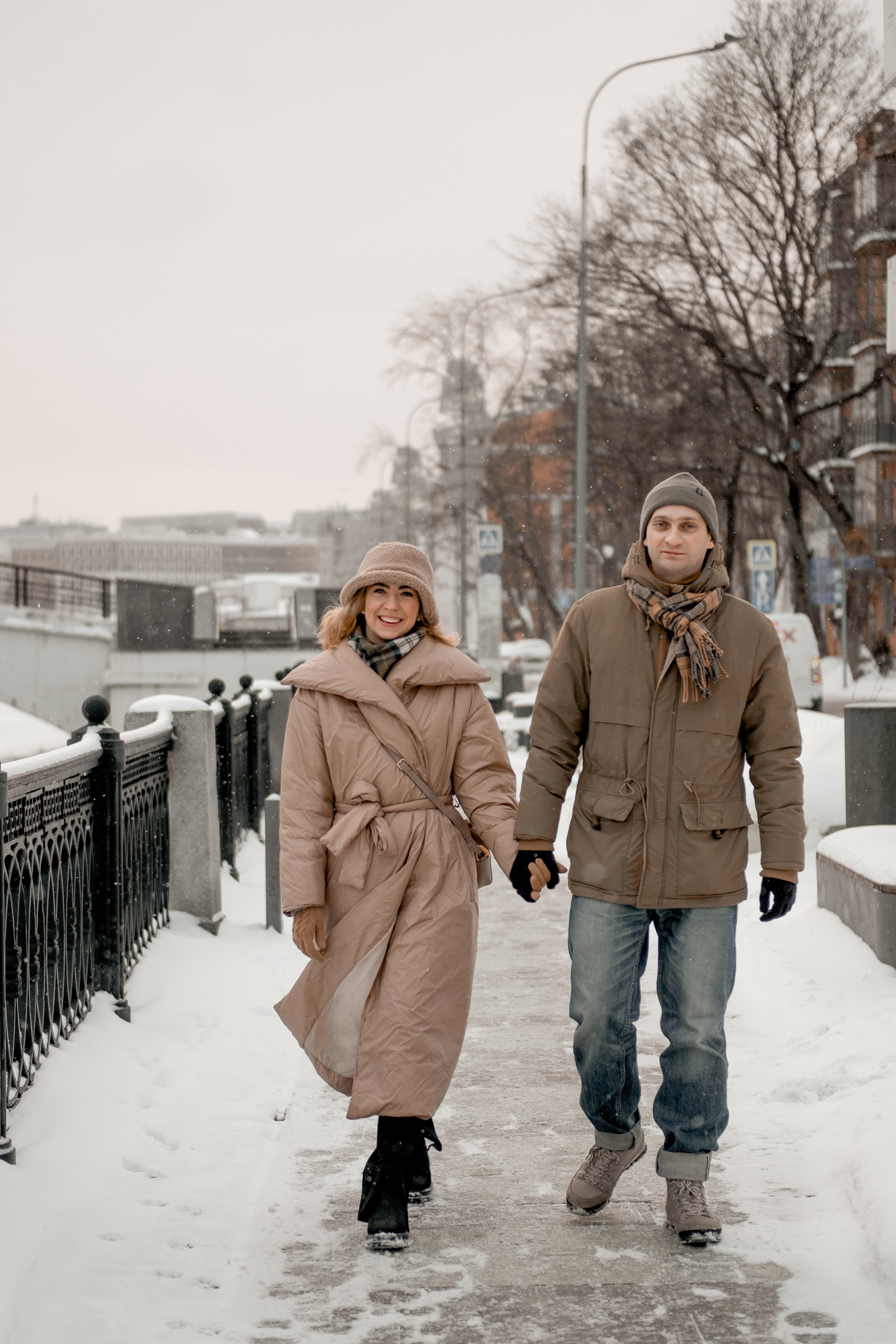 Мягкий снегопад. Свадебный и семейный фотограф в Москве Инника Кетлер