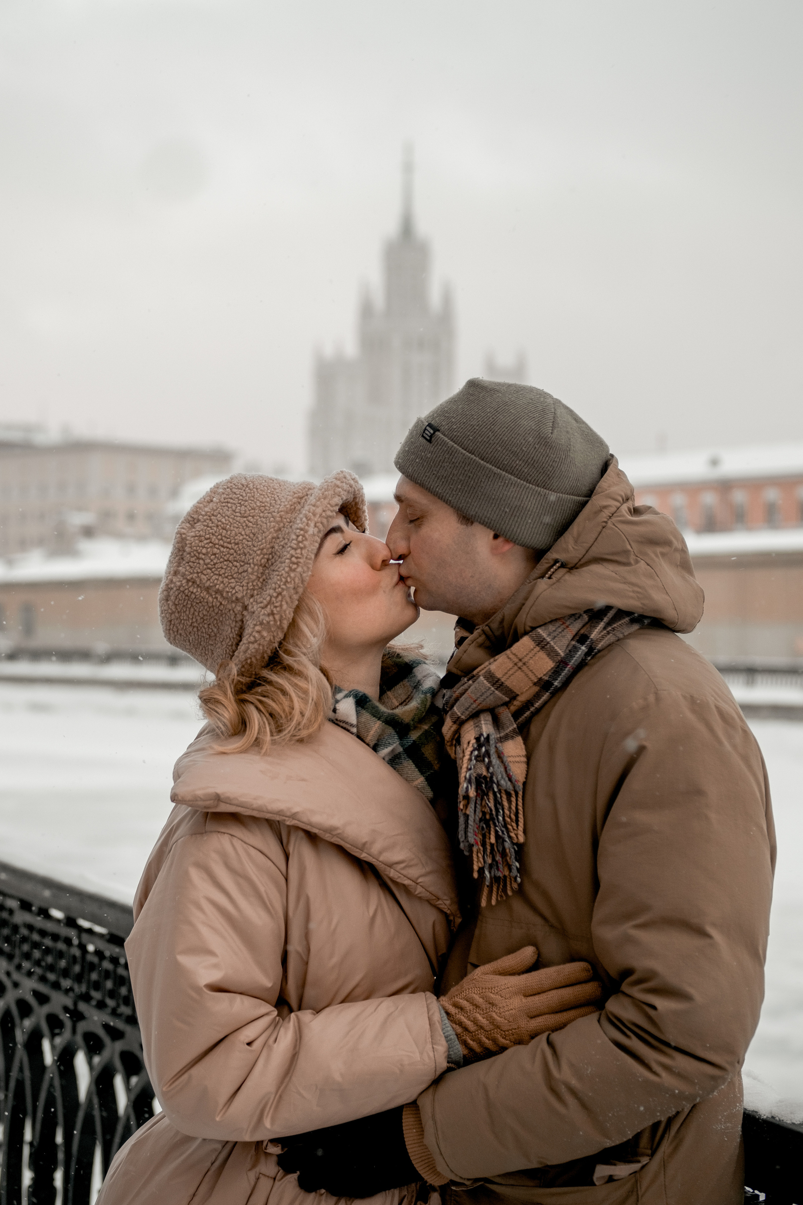Мягкий снегопад. Свадебный и семейный фотограф в Москве Инника Кетлер