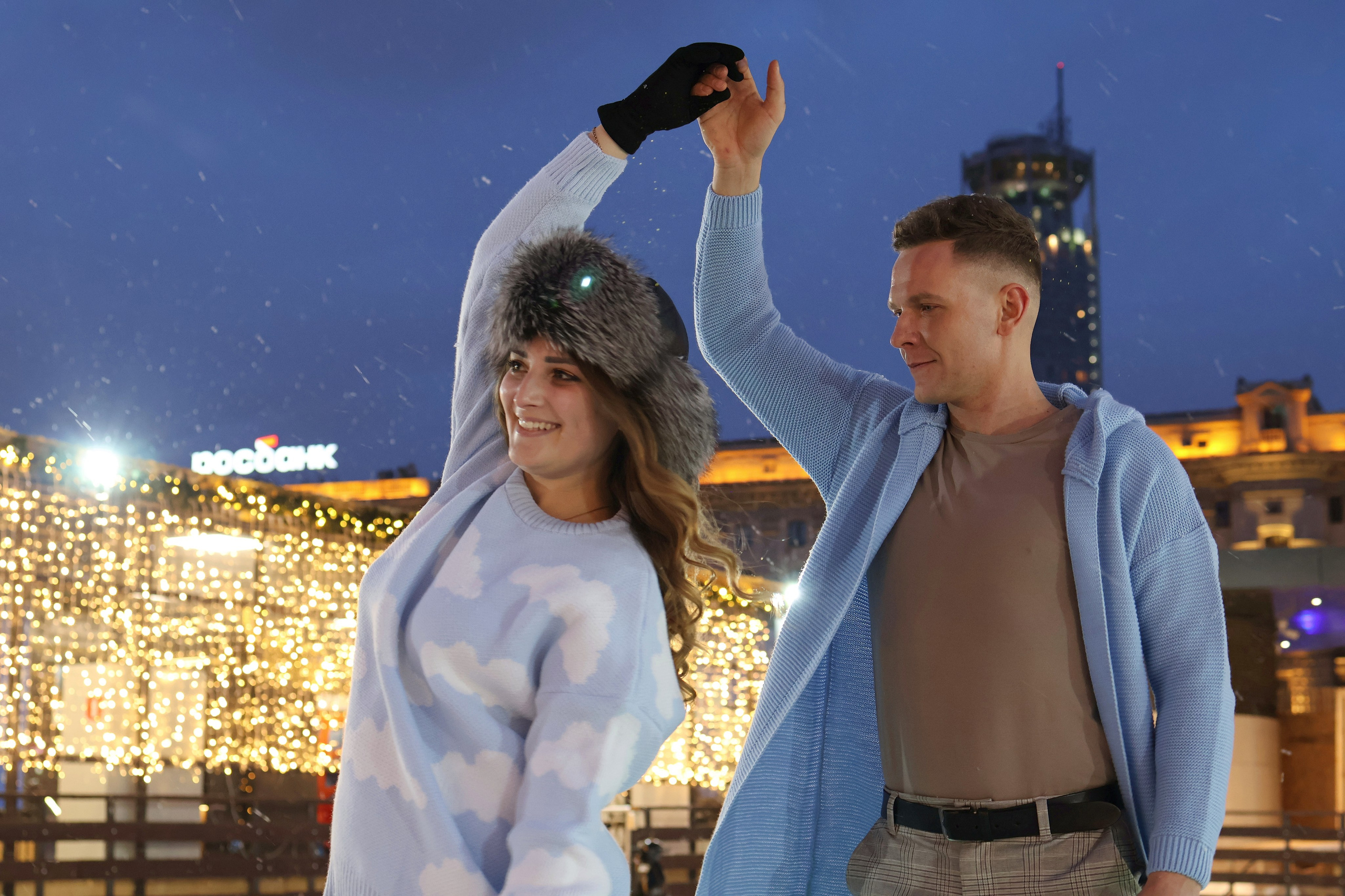 Фотосъёмка пары на катке. Спортивный и репортажный фотограф Ермакова Светлана