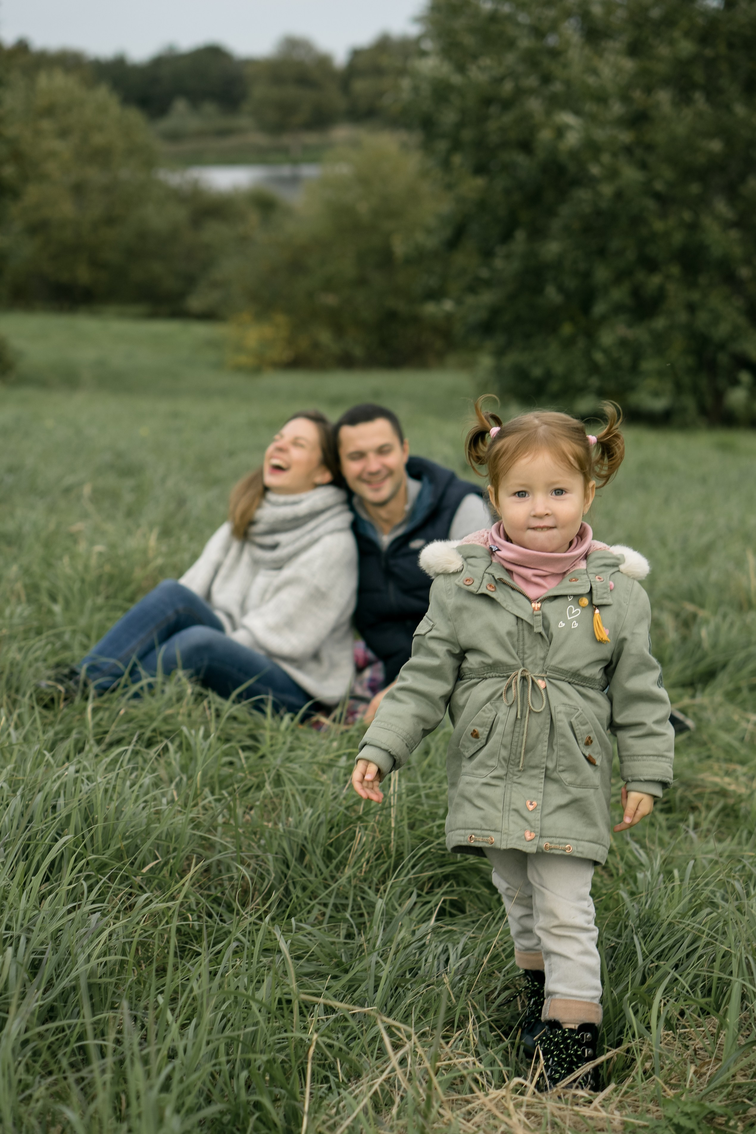 Семья Алеси и Ульяны на природе. Фотограф Ольга Игорева