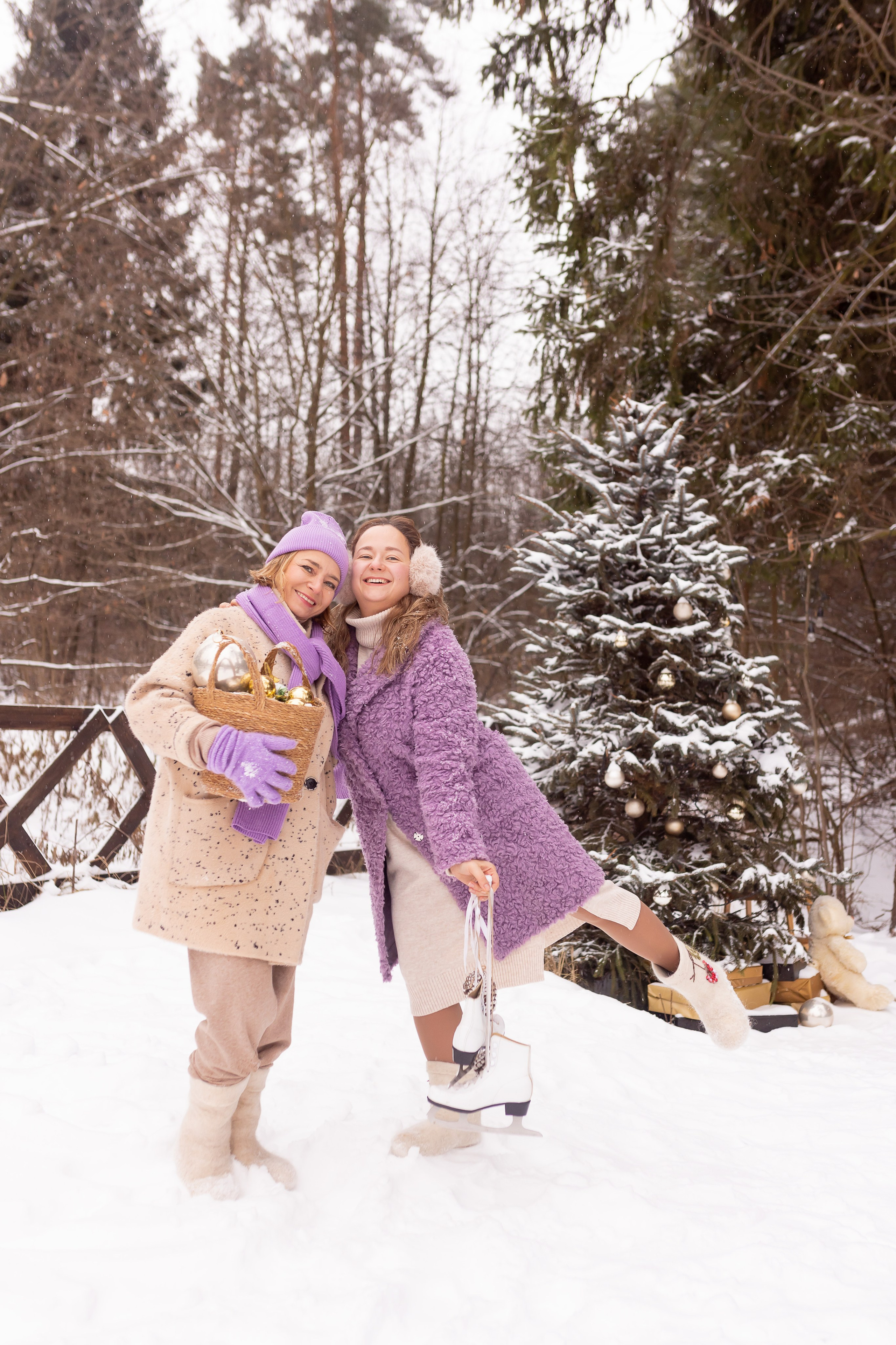Первый снег в Декабре 2024. Семейный и детский фотограф в городе Подолск МО Крылова Ирина