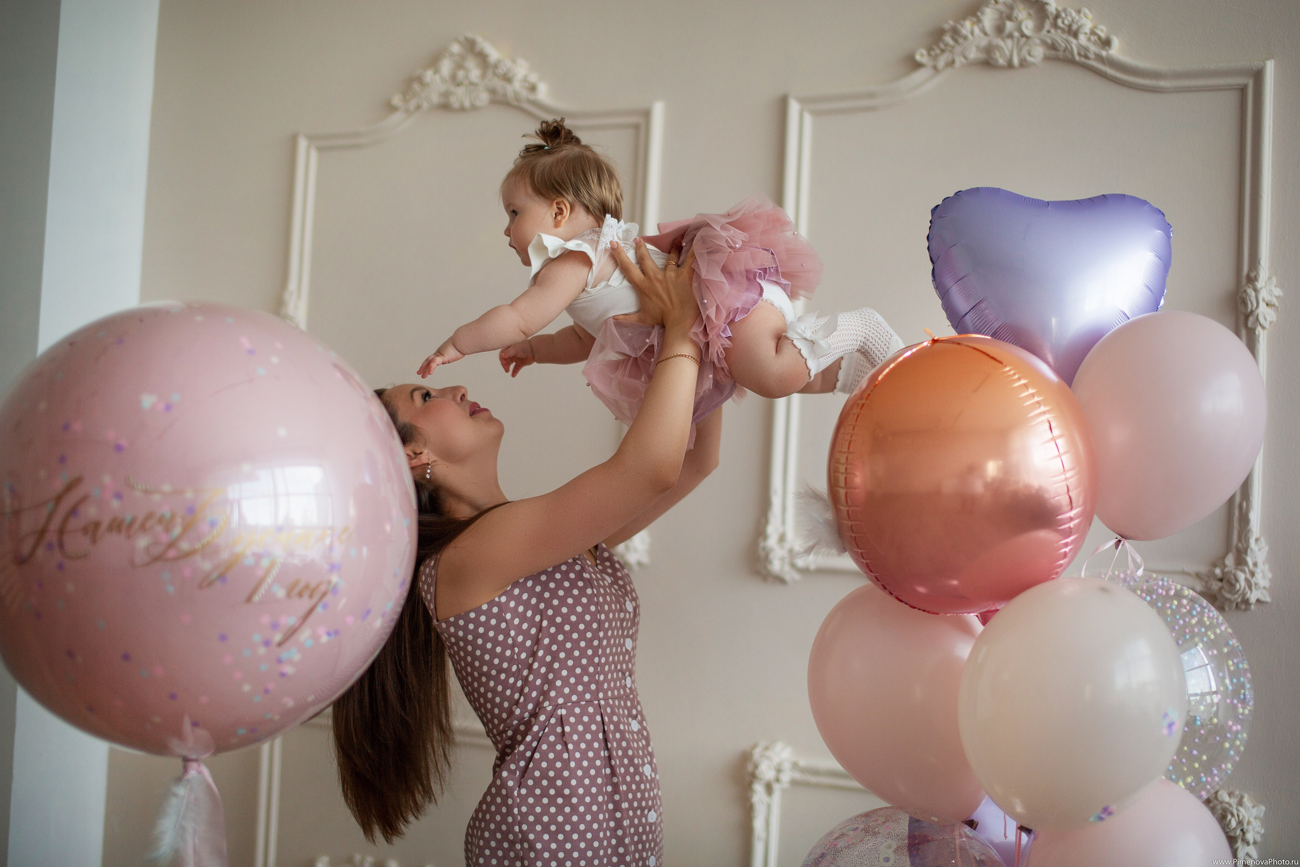 День Рождения Ксении, 1 год. Семейный и детский фотограф в Петрозаводске