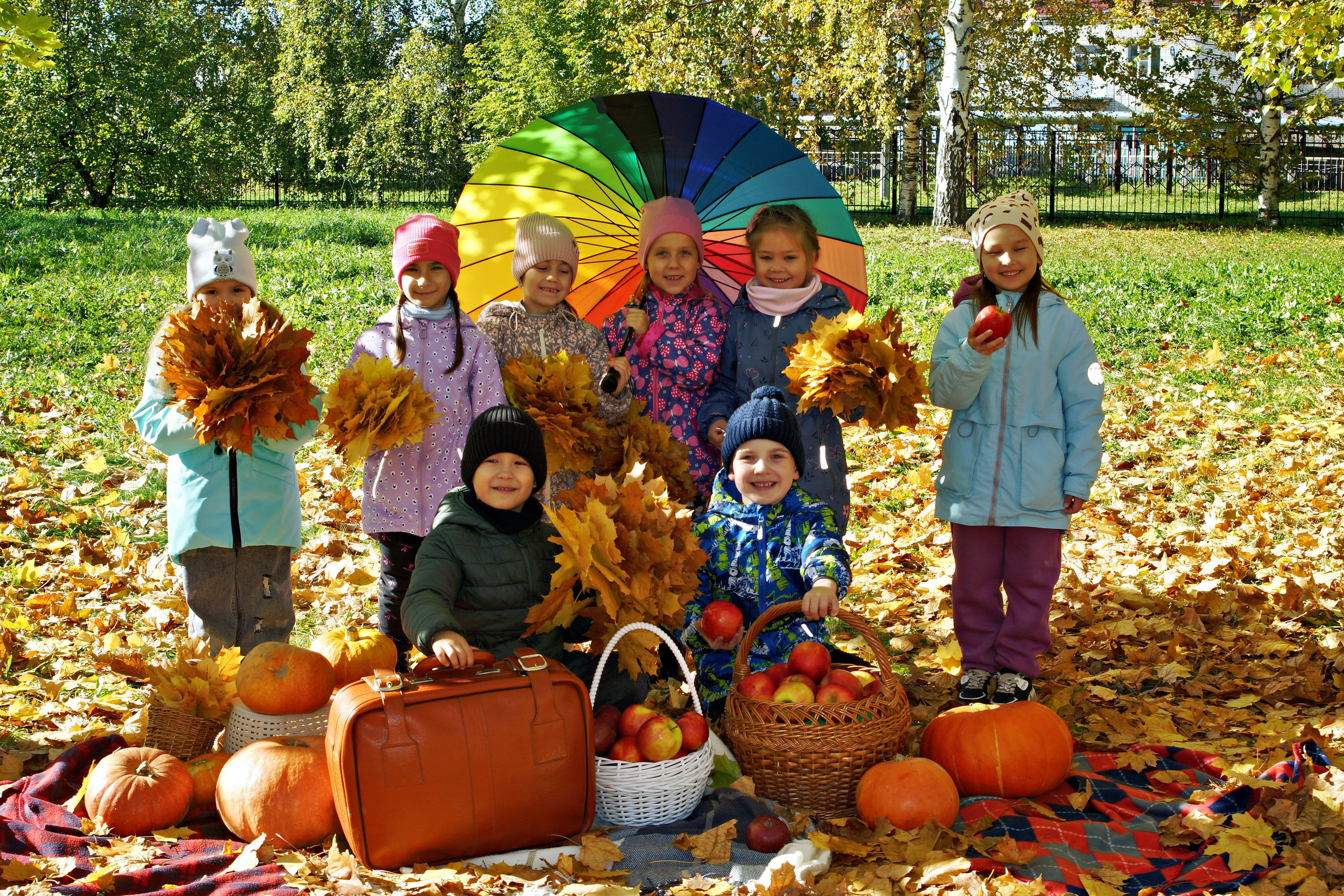 Осенняя фотосессия в детском саду г. Йошкар-Ола