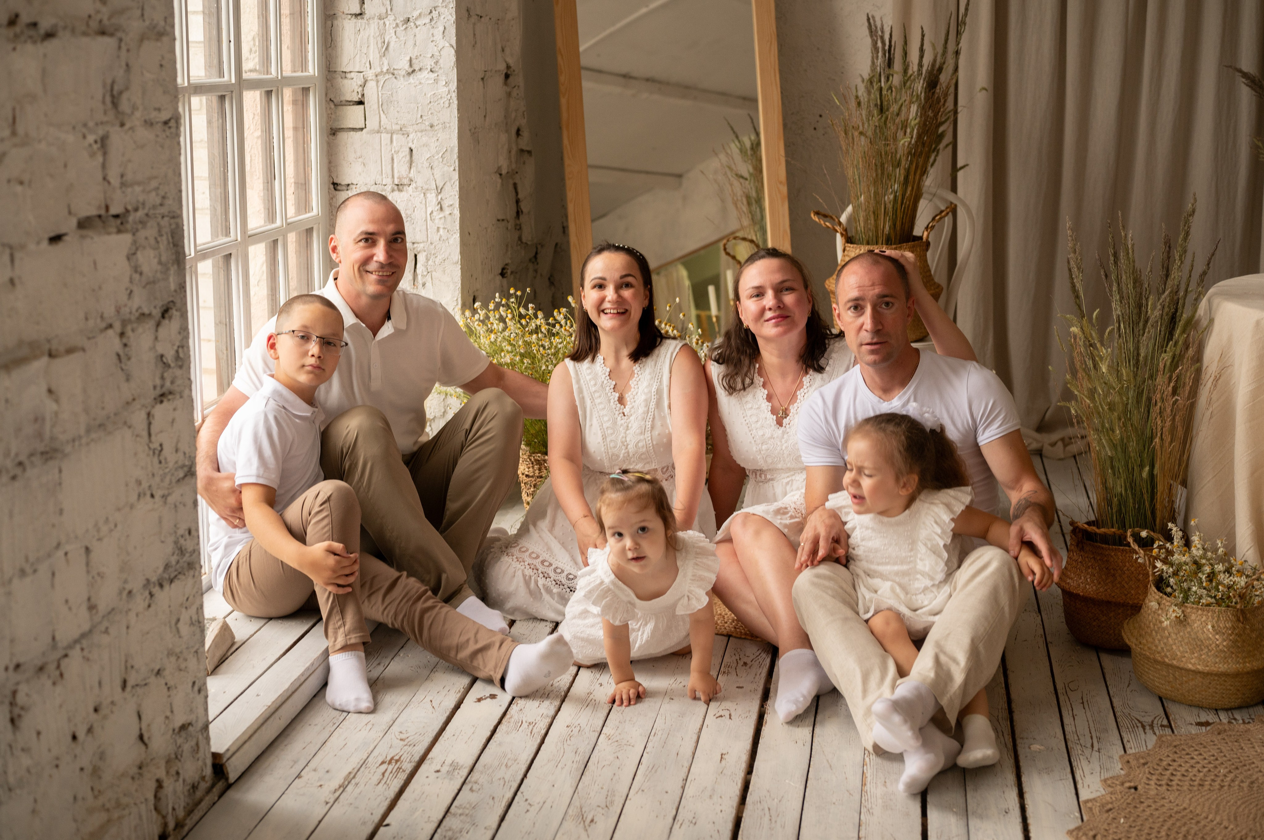 Семейная съемка в фотостудии «Воздух». Фотограф новорожденных, семейный детский в Тюмени Татьяна Морозова