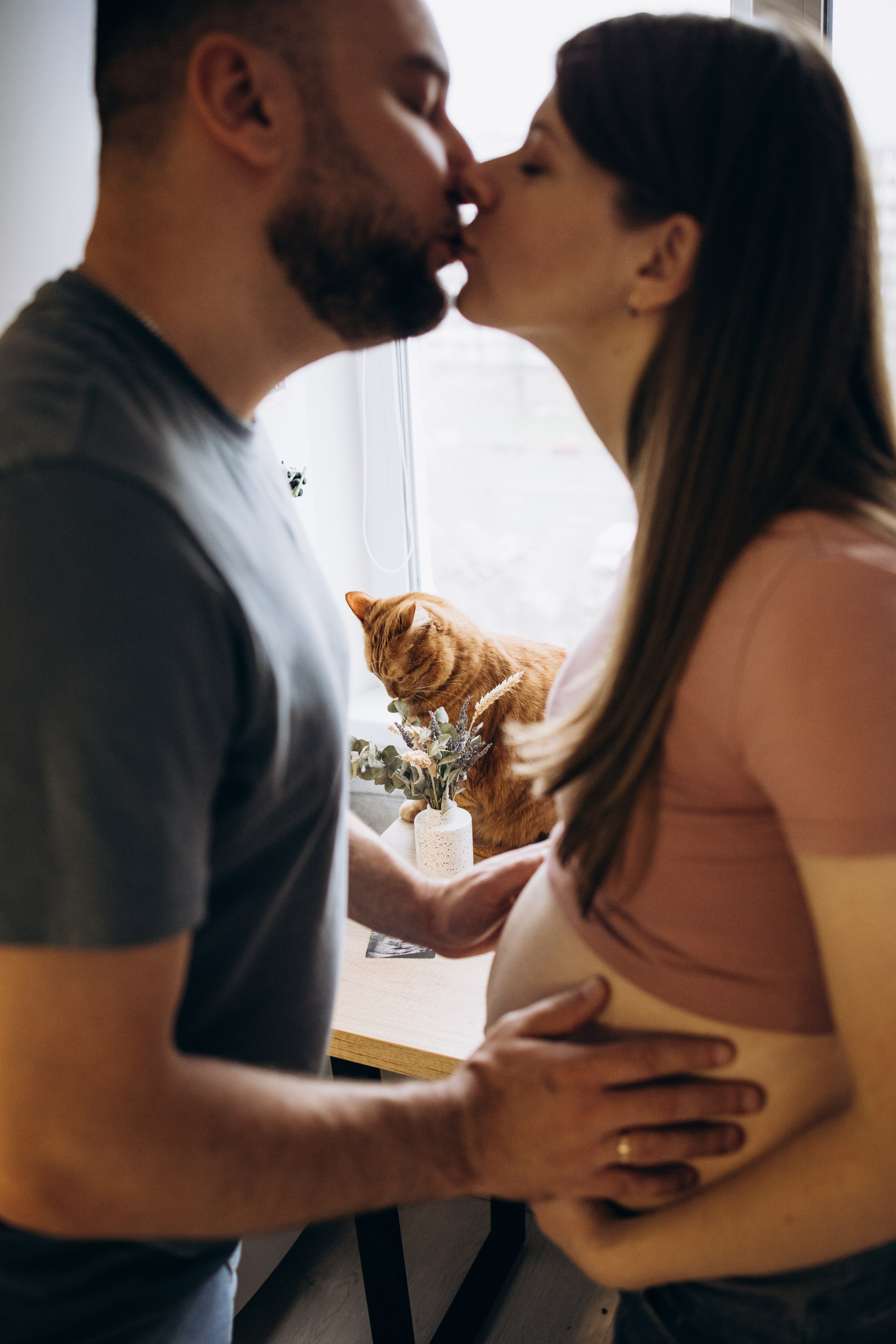 Фотосессия беременности дома. Семейный фотограф в Минске — Алина Тиханович