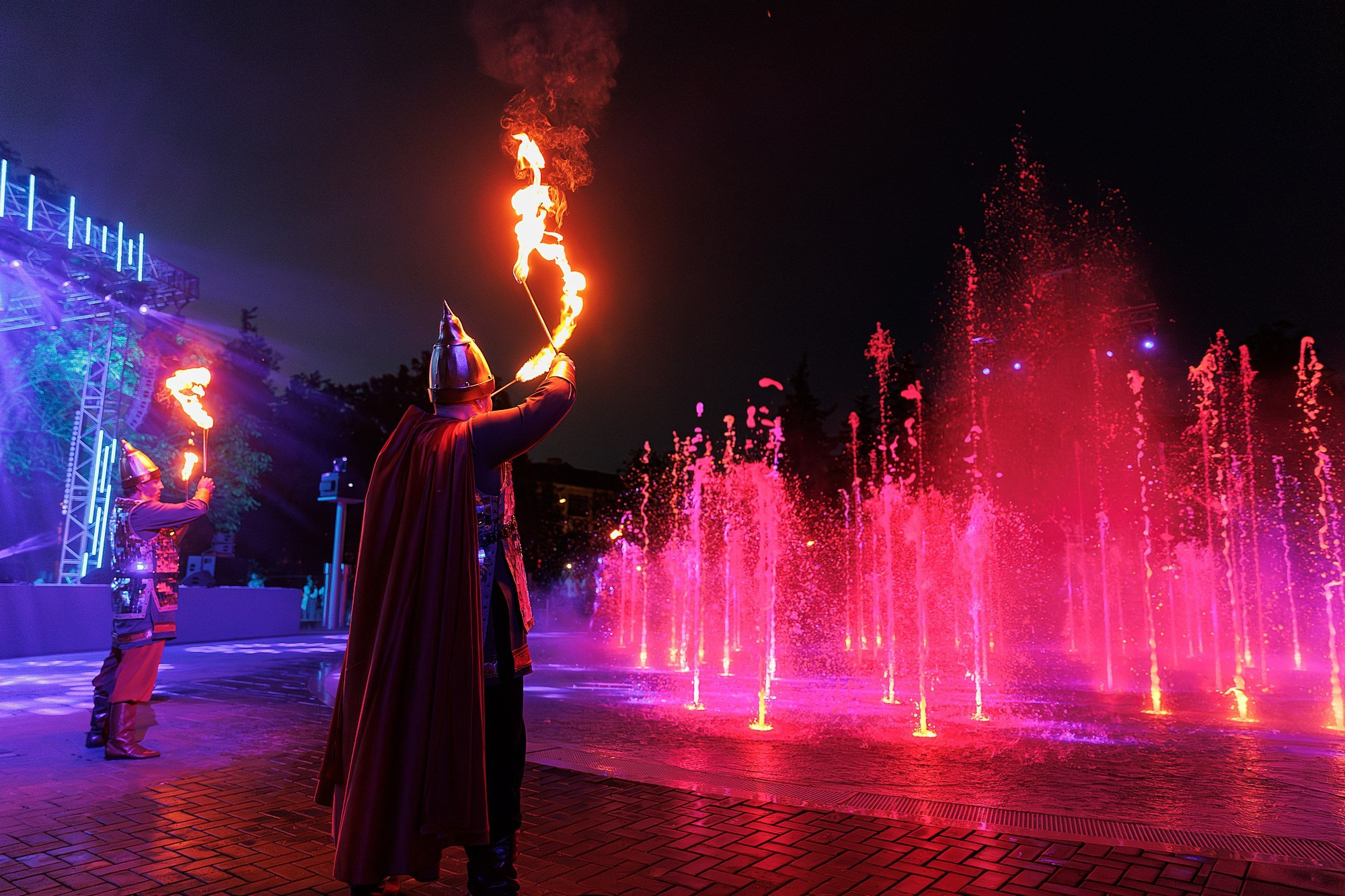 Открытие мультимедийного фонтана | СБЕР. Боченков Вадим | Фотограф в Пскове и Санкт-Петербурге