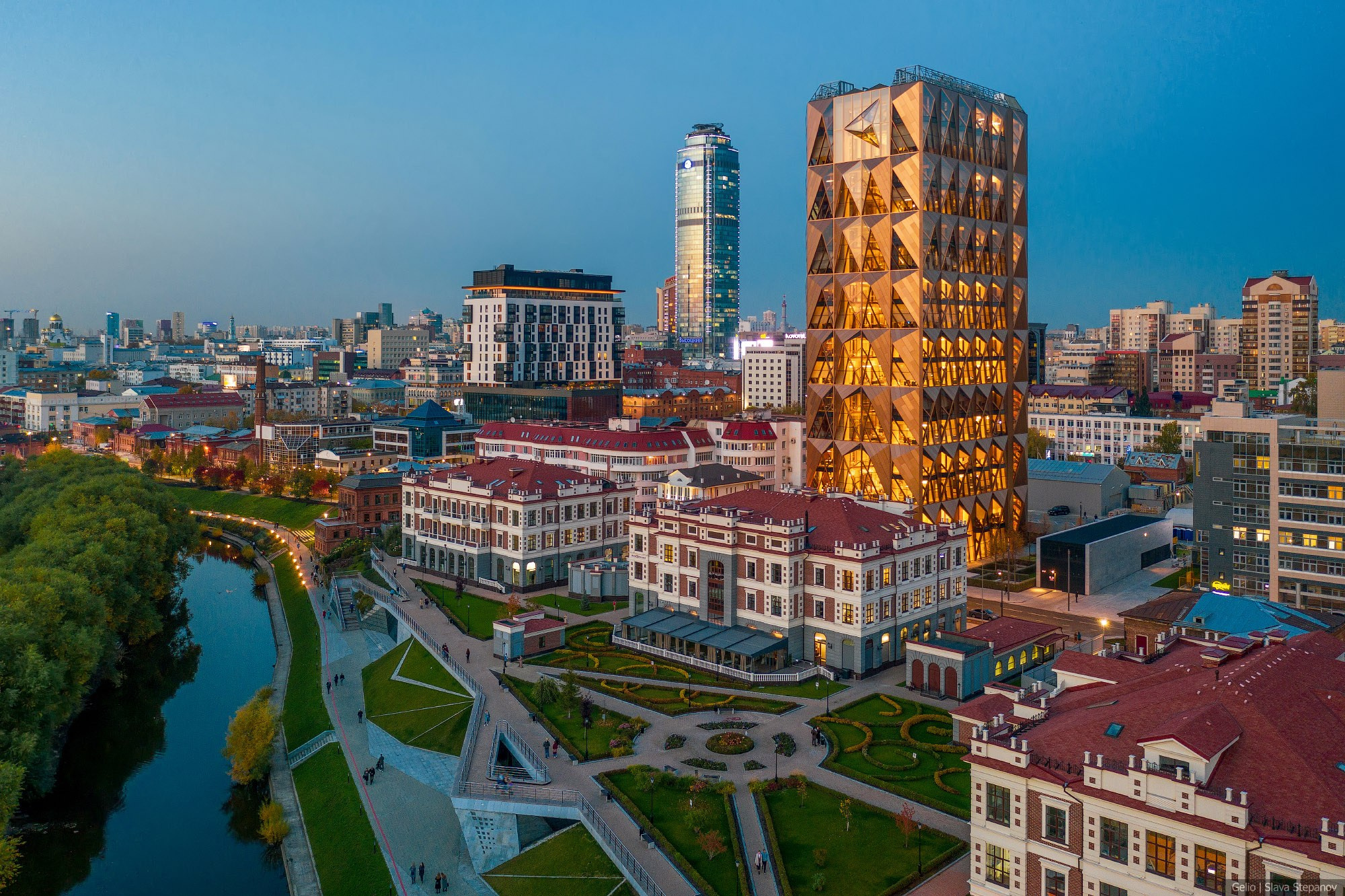 Екатеринбург, набережная рмк, с высоты