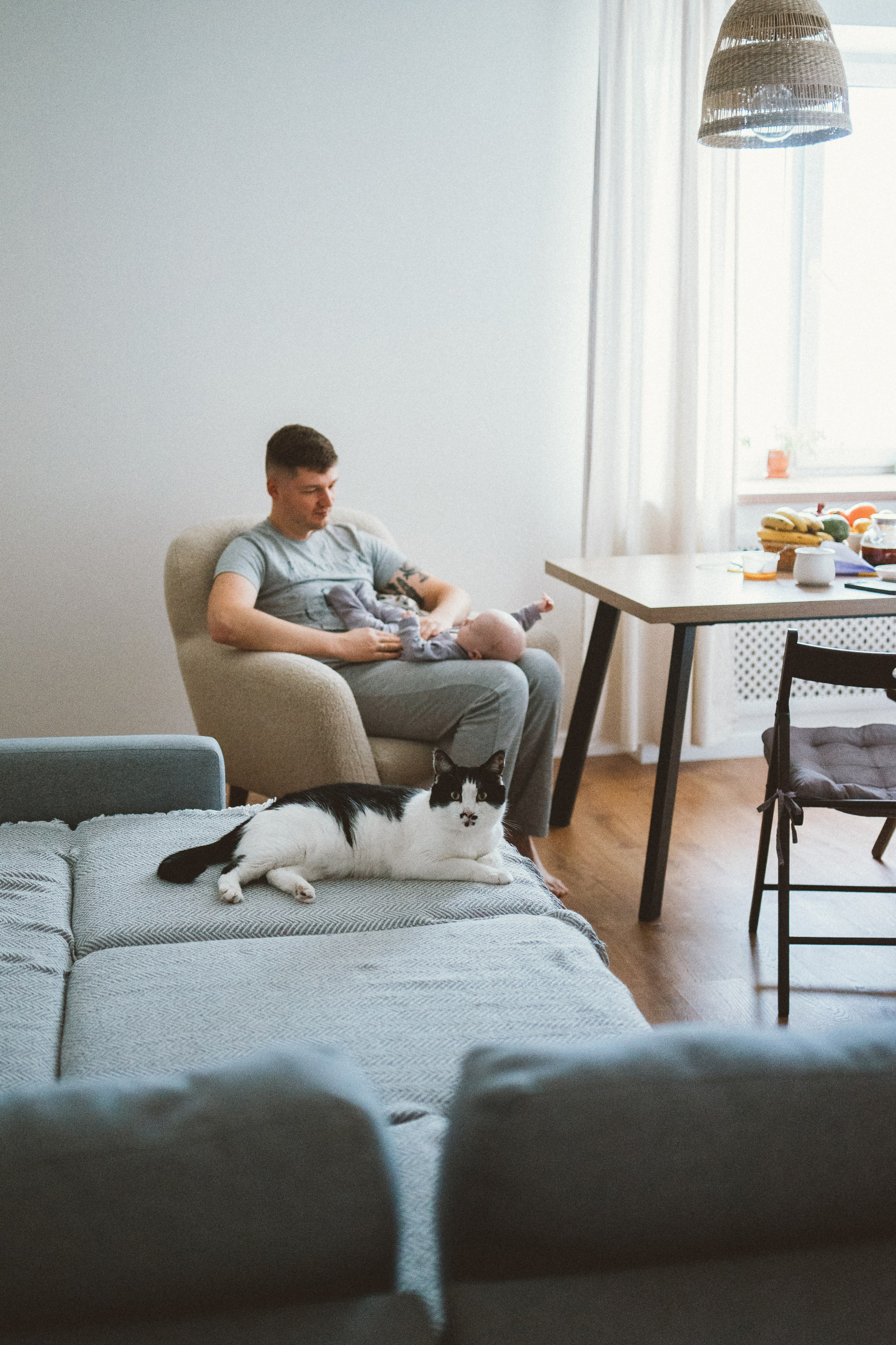 Катя, Женя, Степан и котики