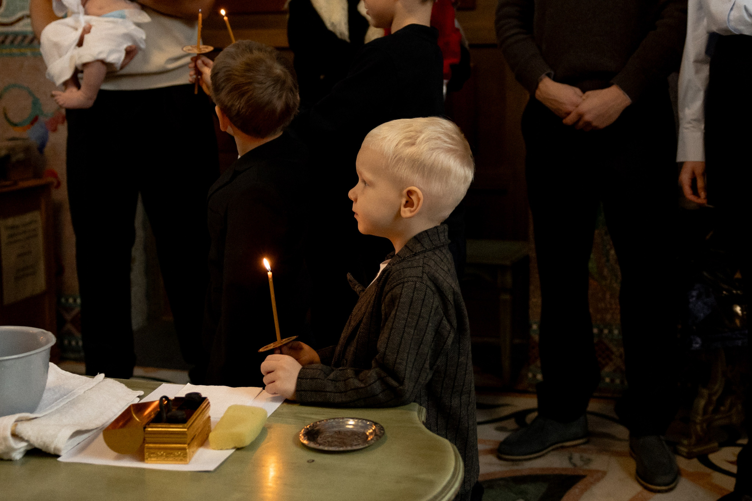 Крещение Ивана в часовне Серафима Саровского