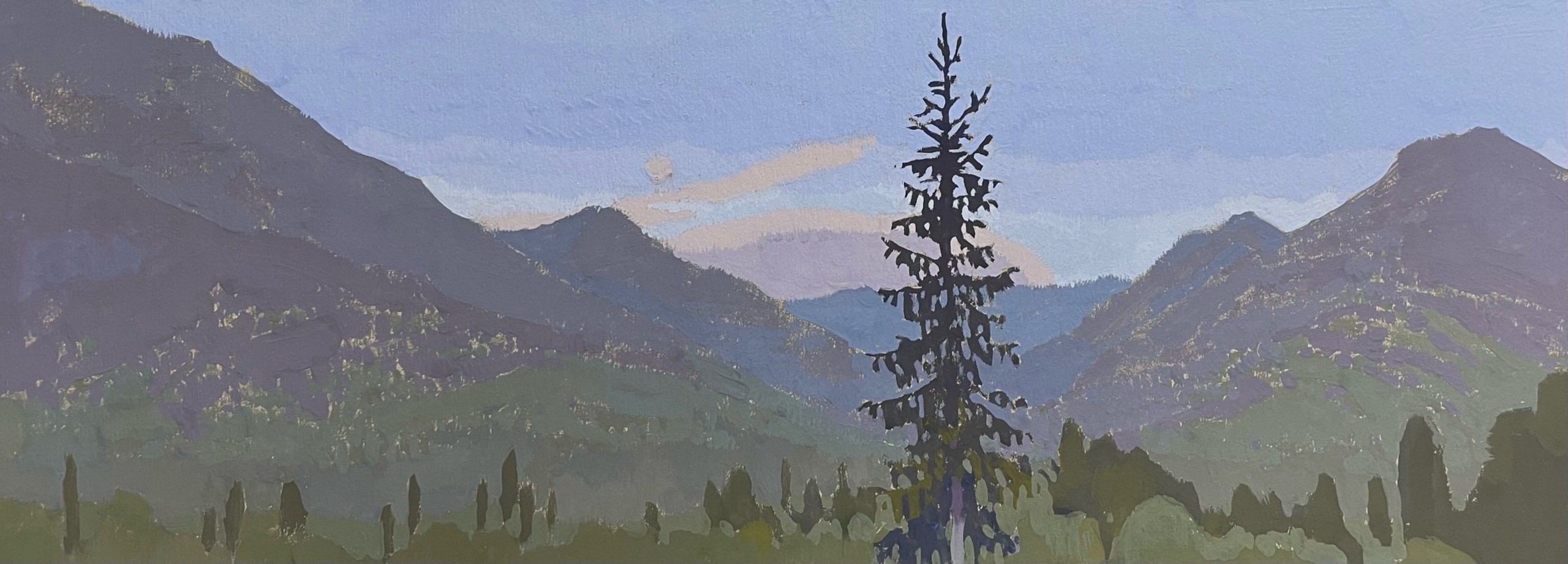 Хибины. Художница Лиза Владимирова