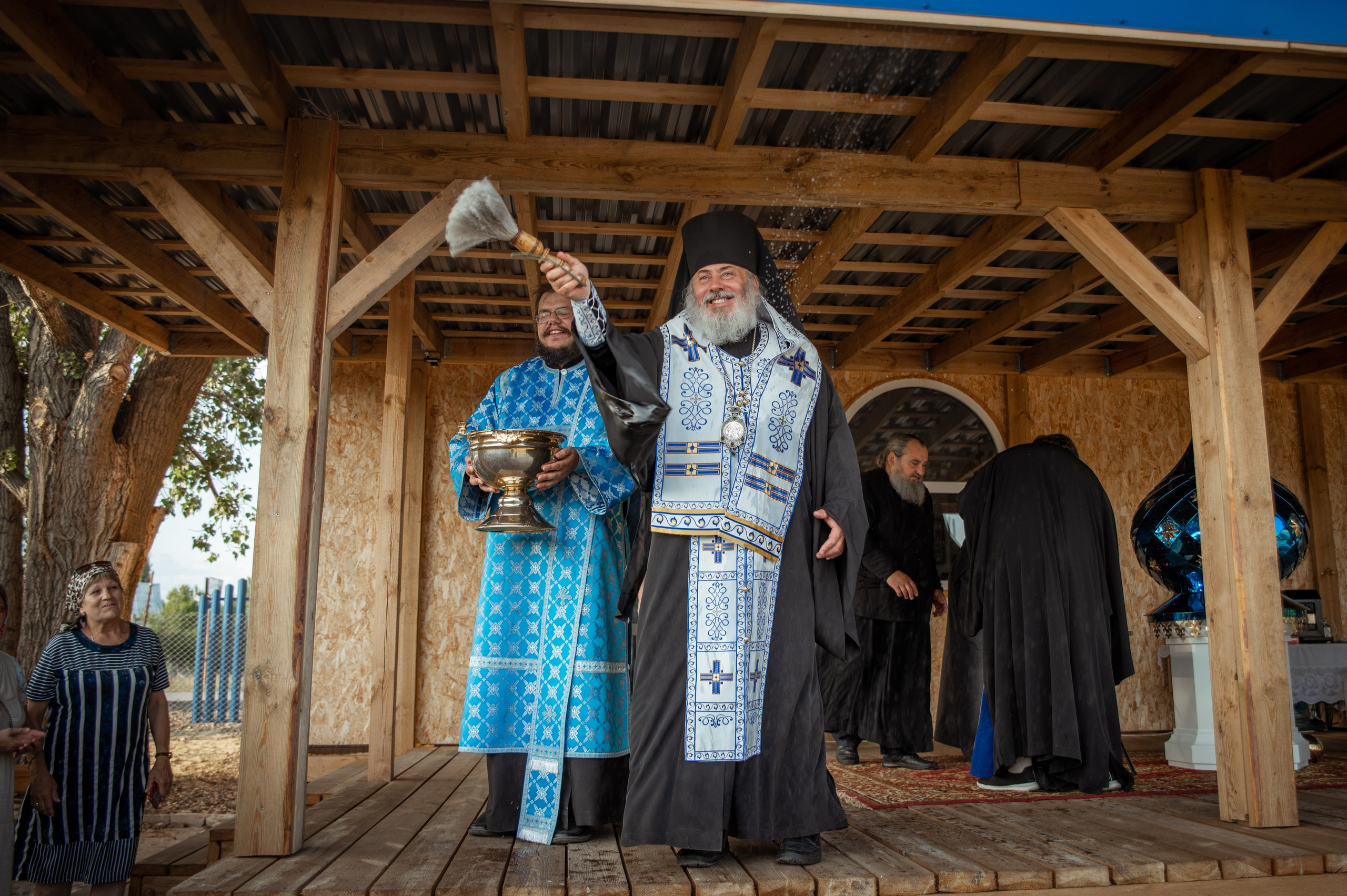 Освещение купола в храме Казанской иконы Божьей Матери х. Закутский. Церковный, семейный и репортажный фотограф Волгоград, Волжский