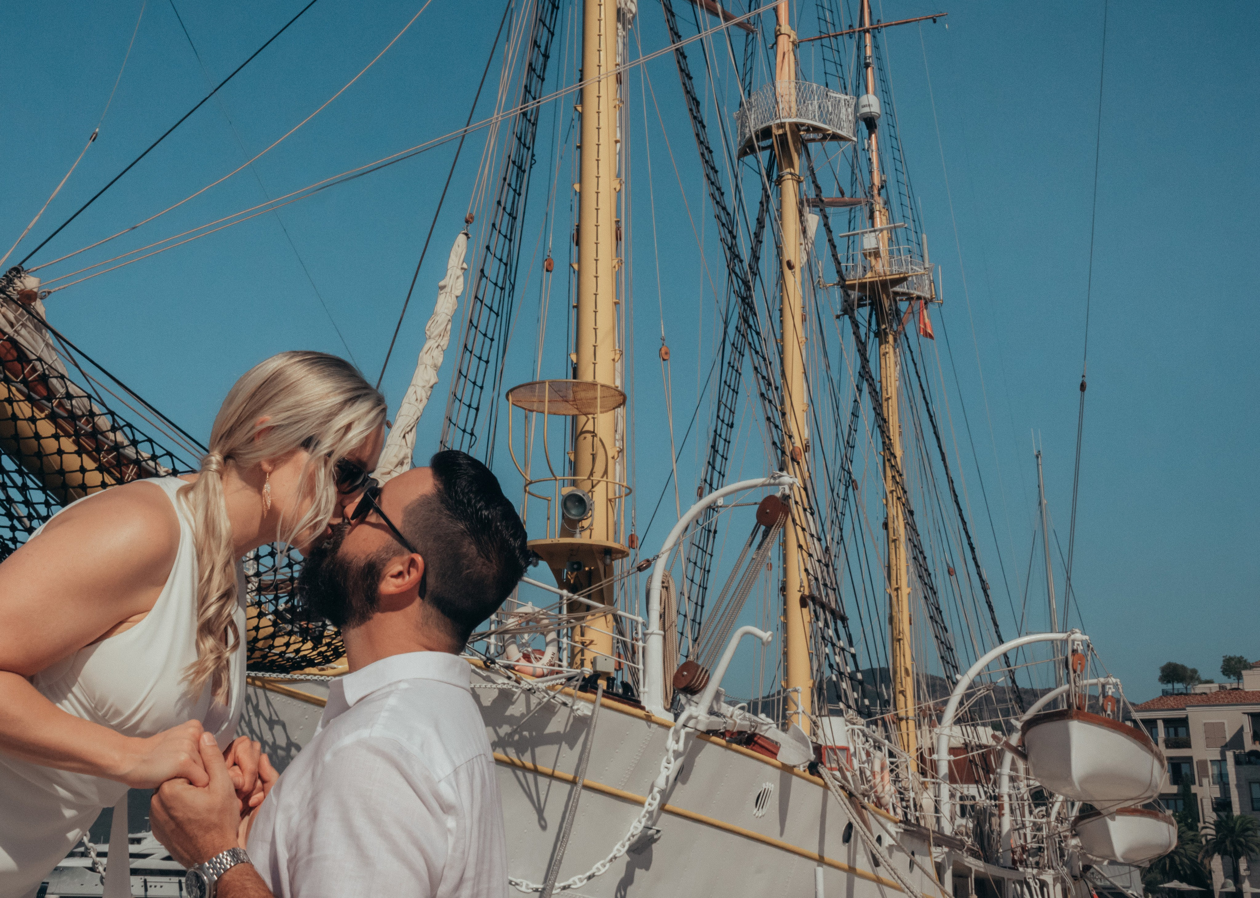 Nancy and Justin Adriatic anniversary. Portrait photographer in Tivat Montenegro Katerina Kirsanova