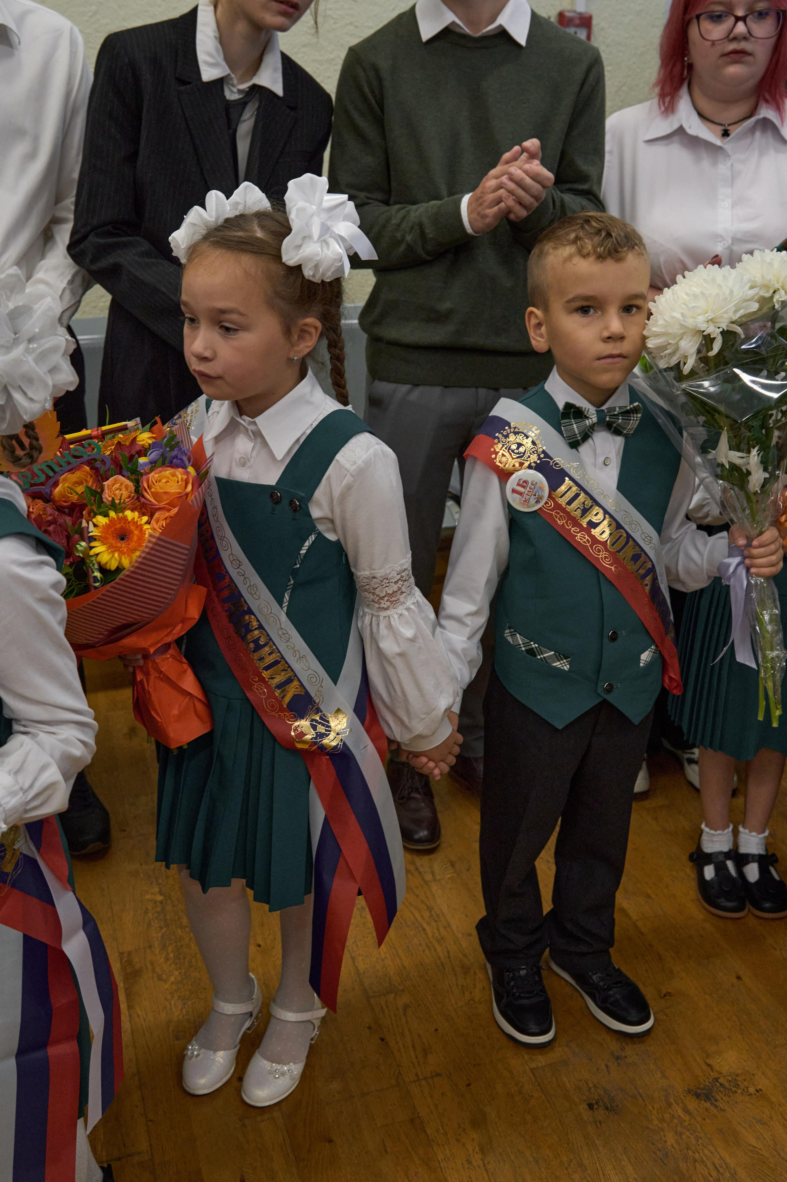 Школьная линейка. 1«Б». Фотограф в Санкт-Петербурге Настя Атом