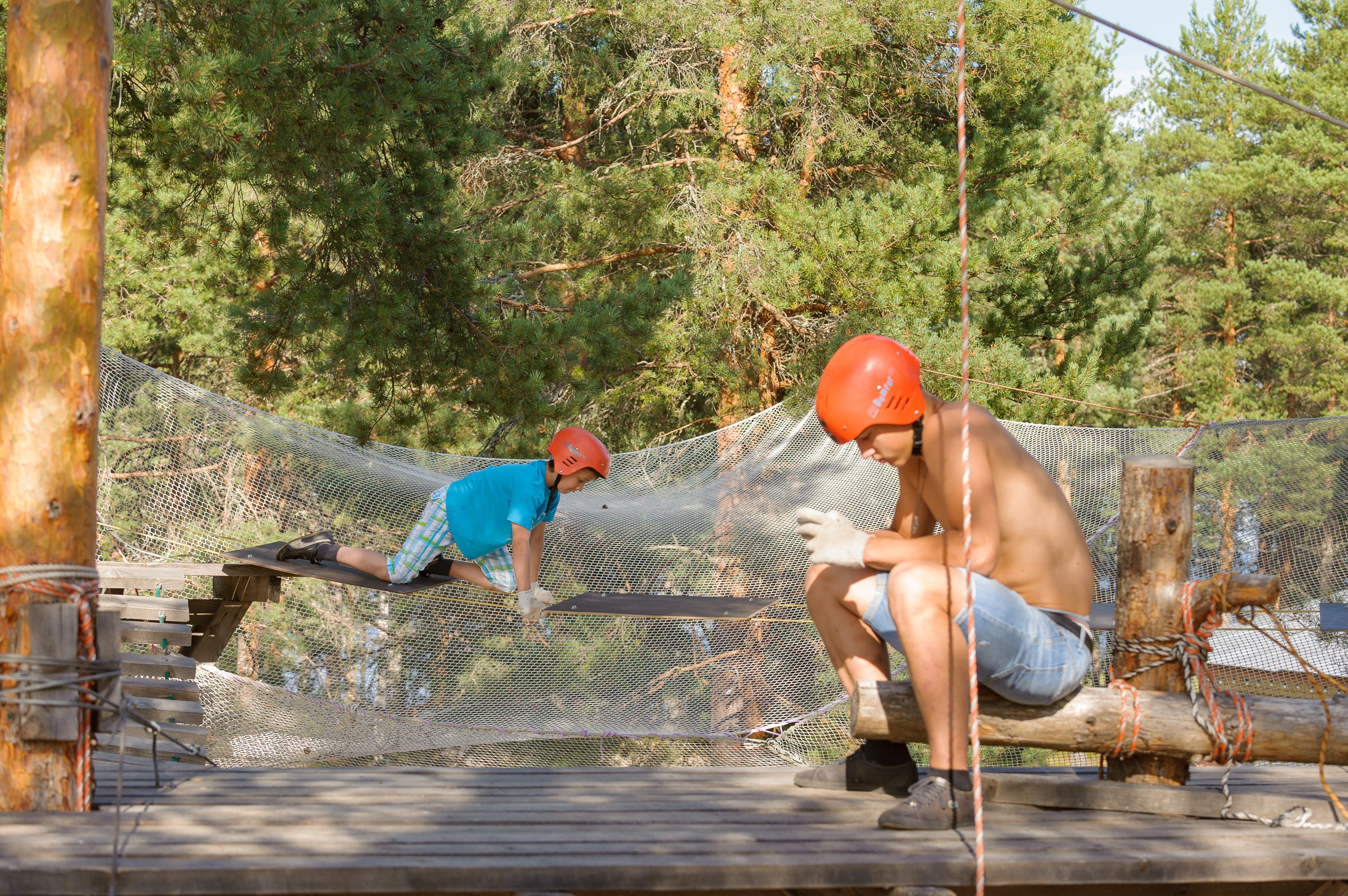 Летние тренировочные сборы Школы Боевых Искусств «МОН» 2013, подвесной городок