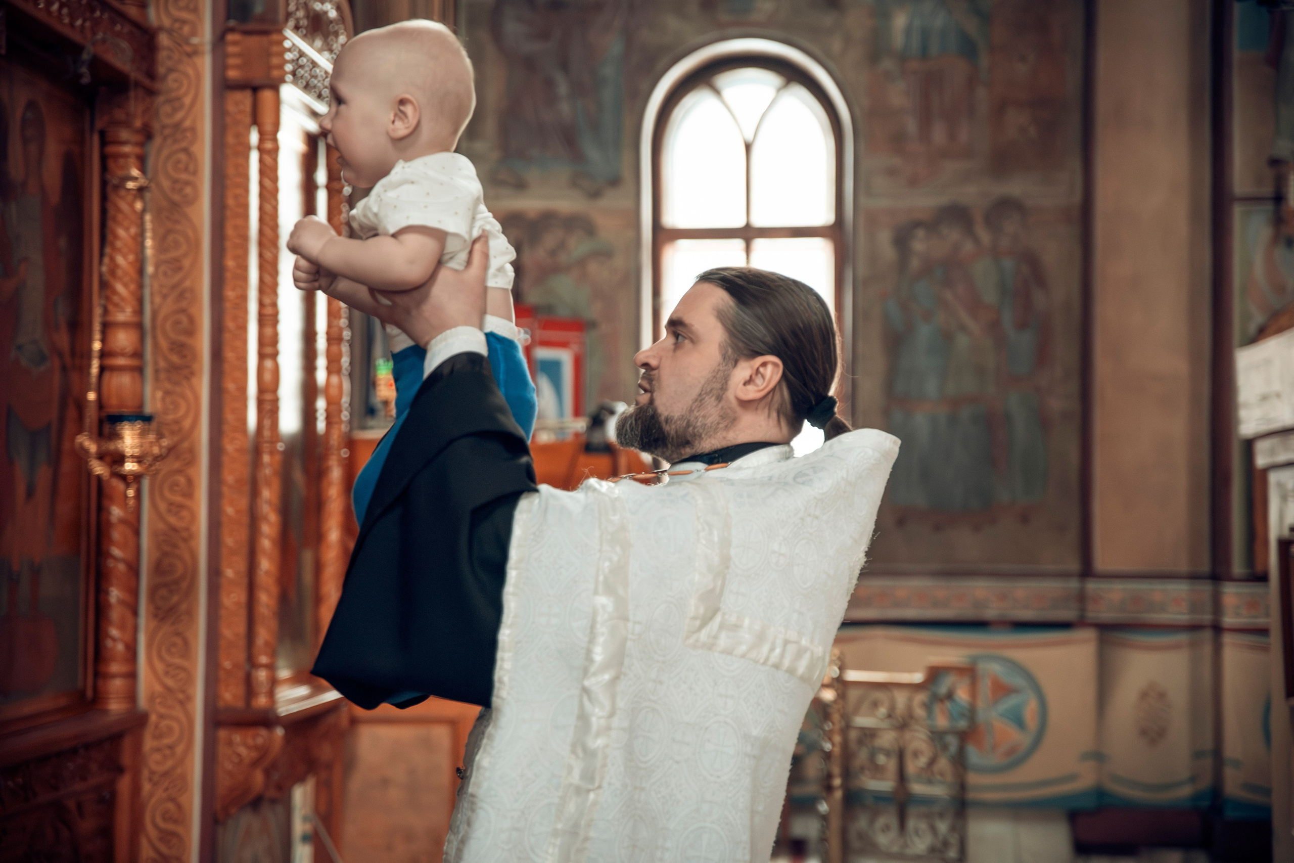 Крещение Александра. ТОП Фотограф на Крещение и Венчание Железногорск, Красноярск Алексей Мещеряков