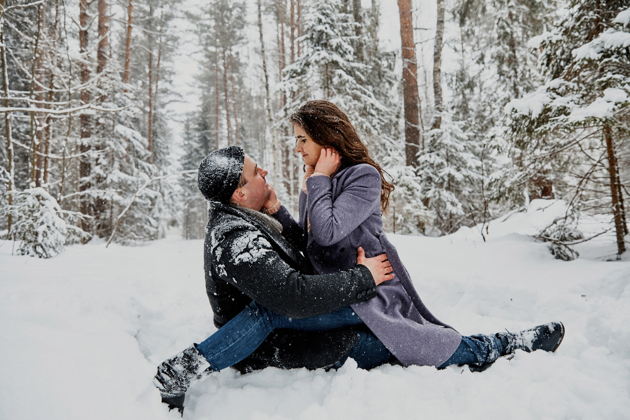 Снег, любовь и бенгальские огни. Свадебный и семейный фотограф в Ярославле и Рыбинске Вячеслав Барышков