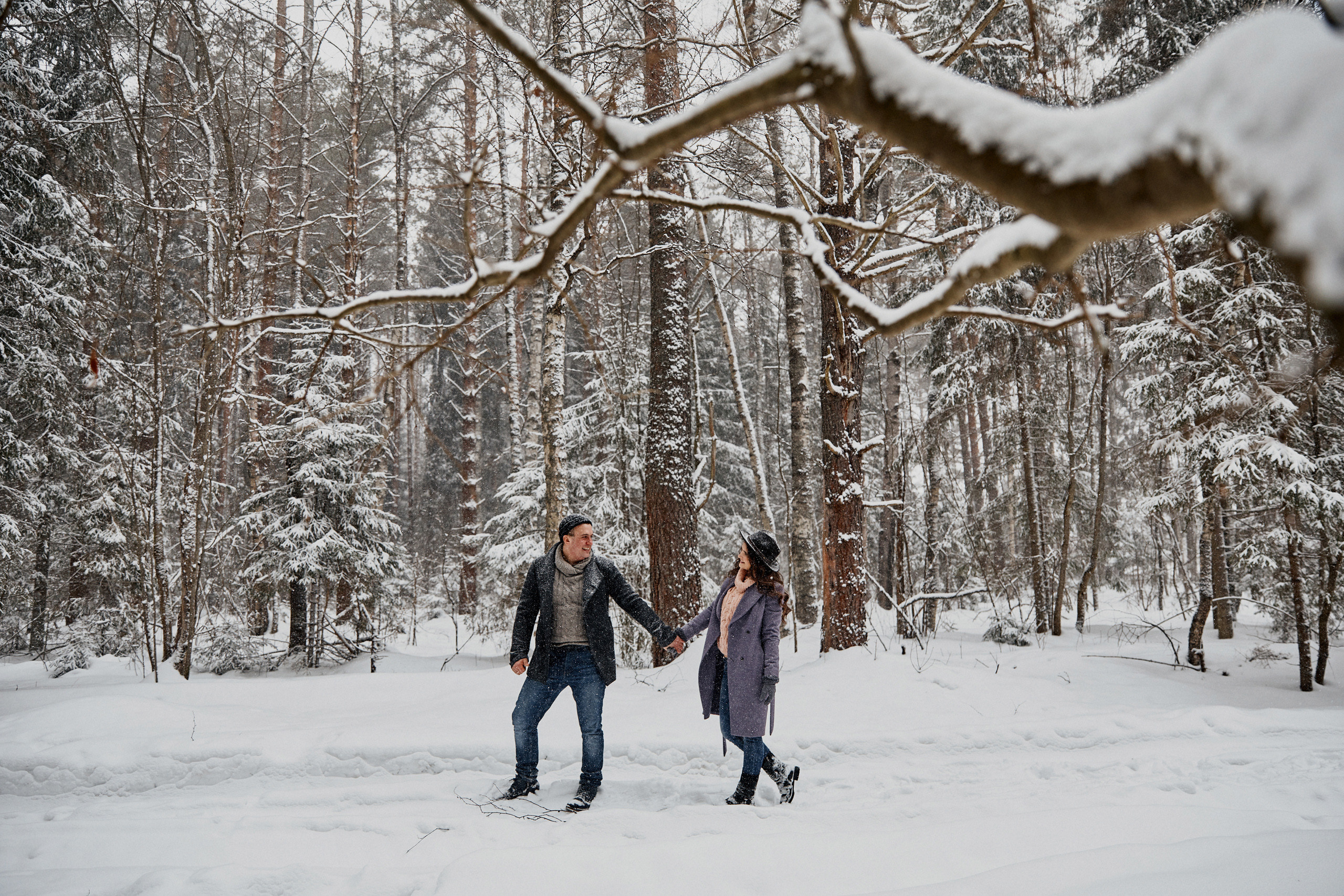 Снег, любовь и бенгальские огни. Свадебный и семейный фотограф в Ярославле и Рыбинске Вячеслав Барышков