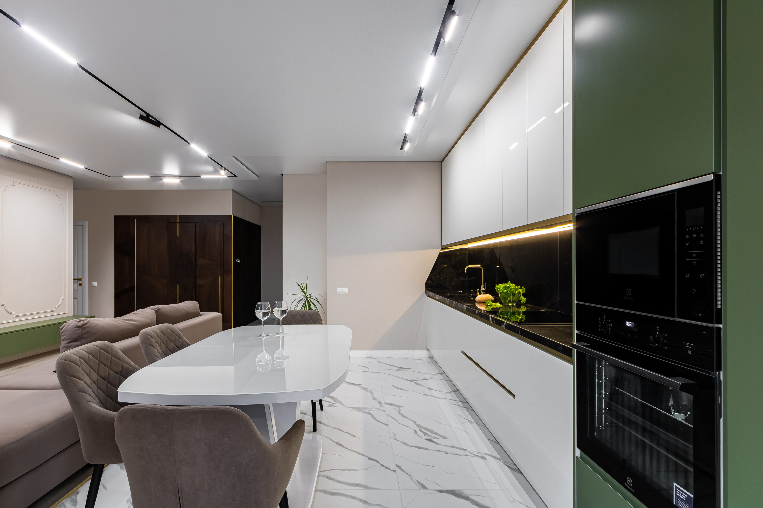 Эко Мебель. Кухня с зеленым акцентом. г. Краснодар. Интерьерный фотограф в Краснодарском крае Светлана Шурлова