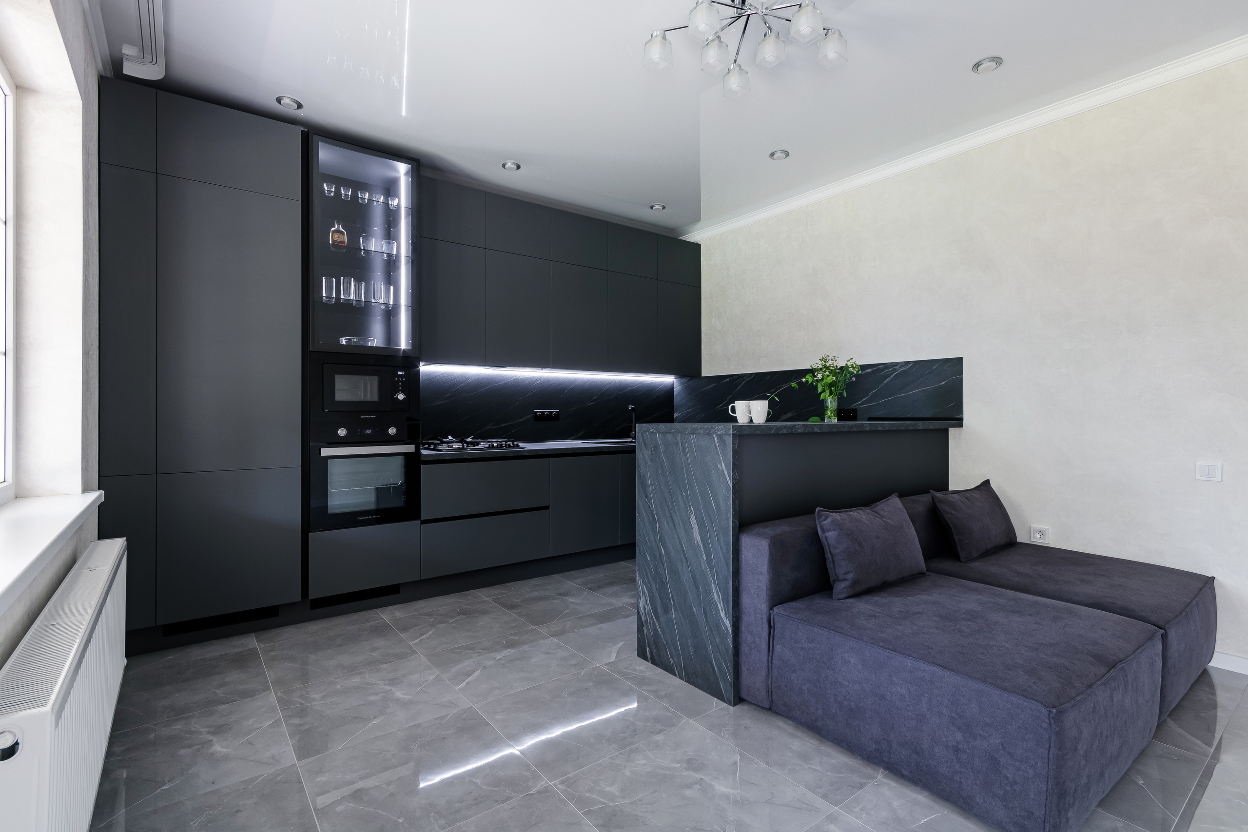 Эко Мебель. Темная кухня в ст. Елизаветинской. Интерьерный фотограф в Краснодарском крае Светлана Шурлова