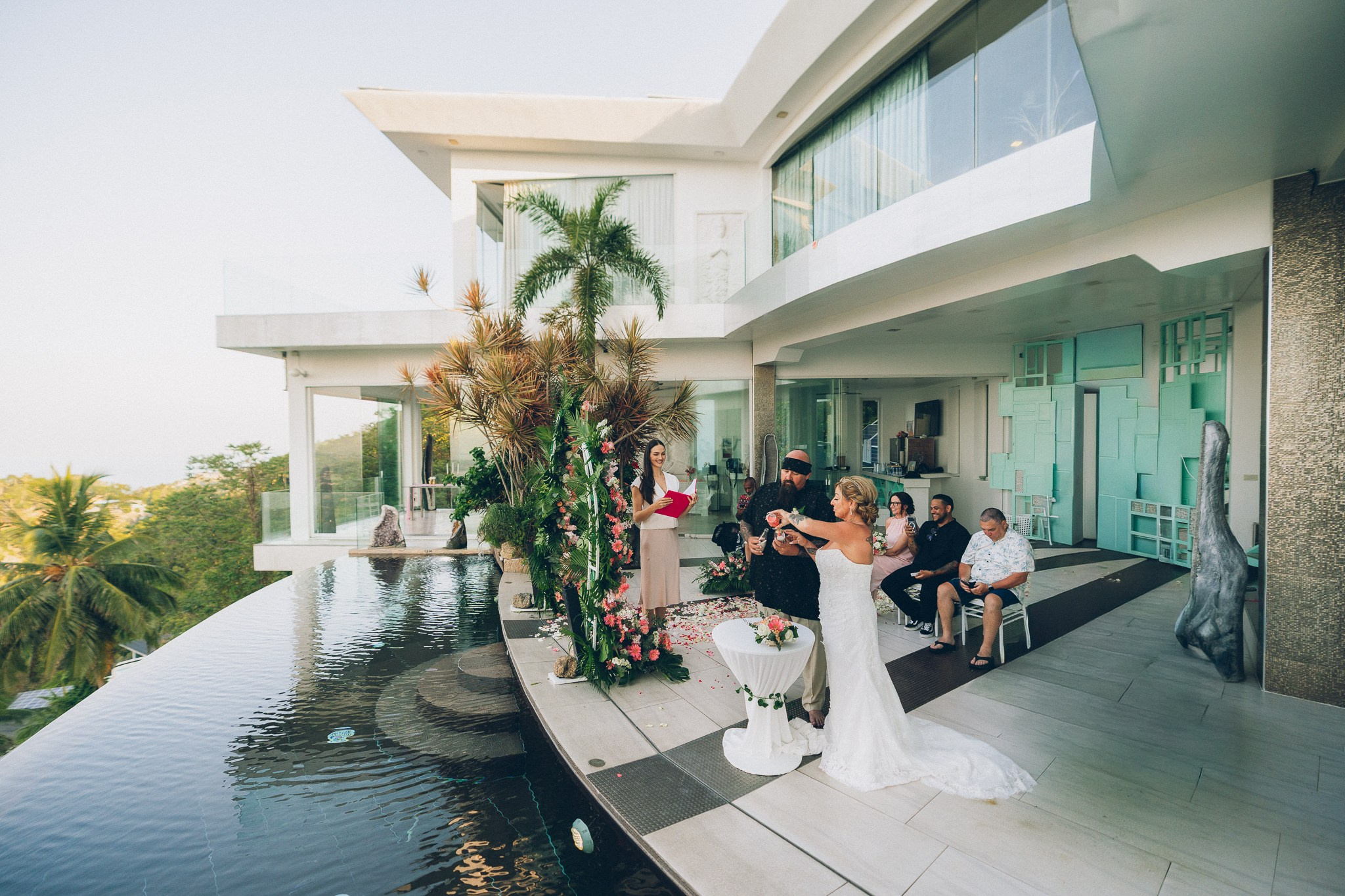 Beautiful destination wedding at an exclusive villa in Koh Samui, Thailand