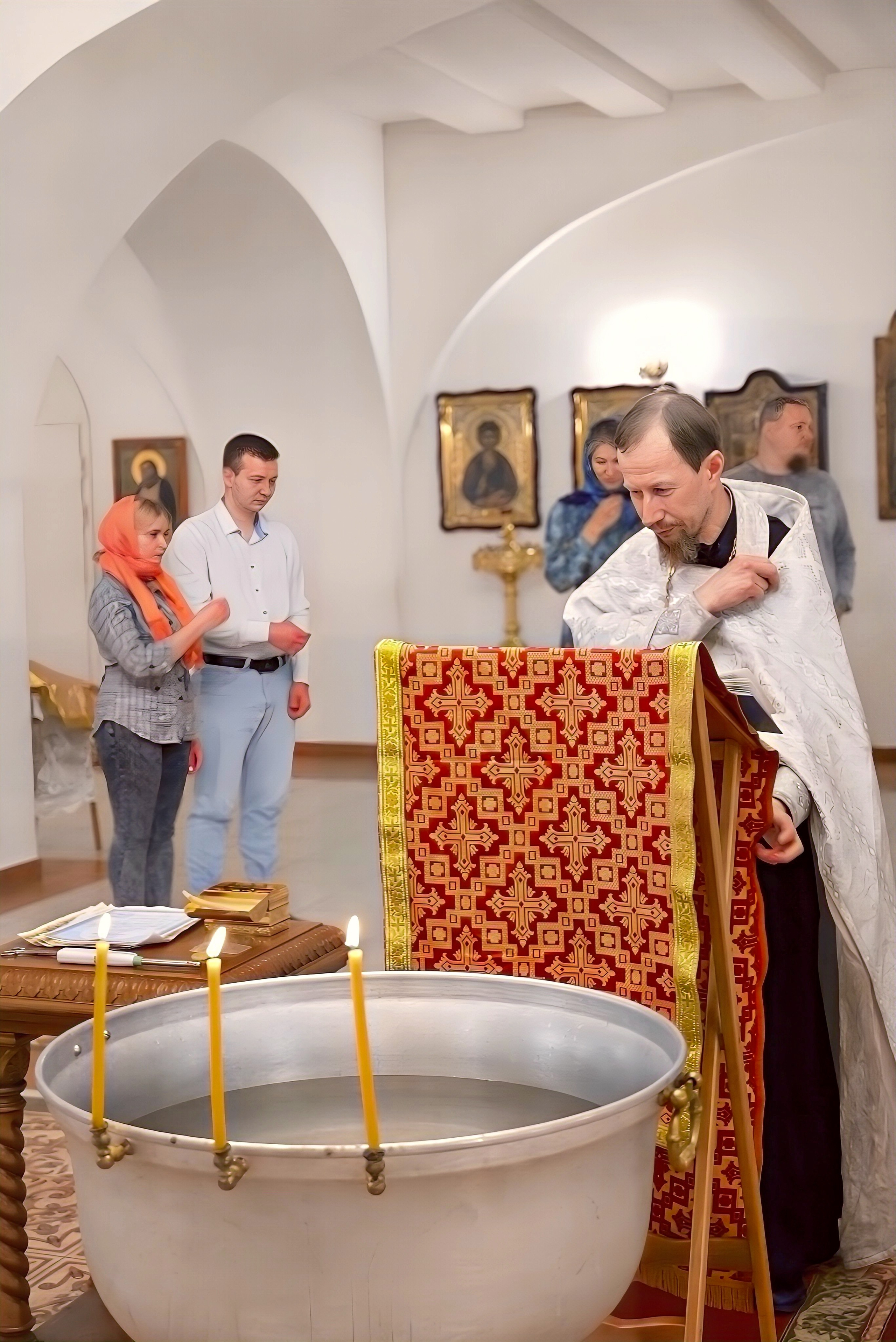 Крещение Бутово отец Андрей. Семейный и детский фотограф Москва