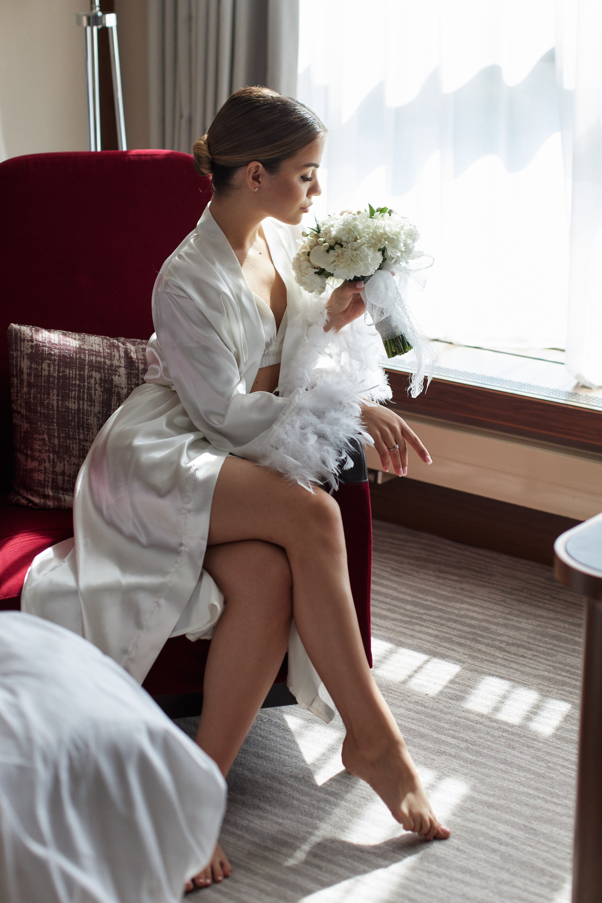 Фотосессия утра невесты в Hyatt Regency Moscow