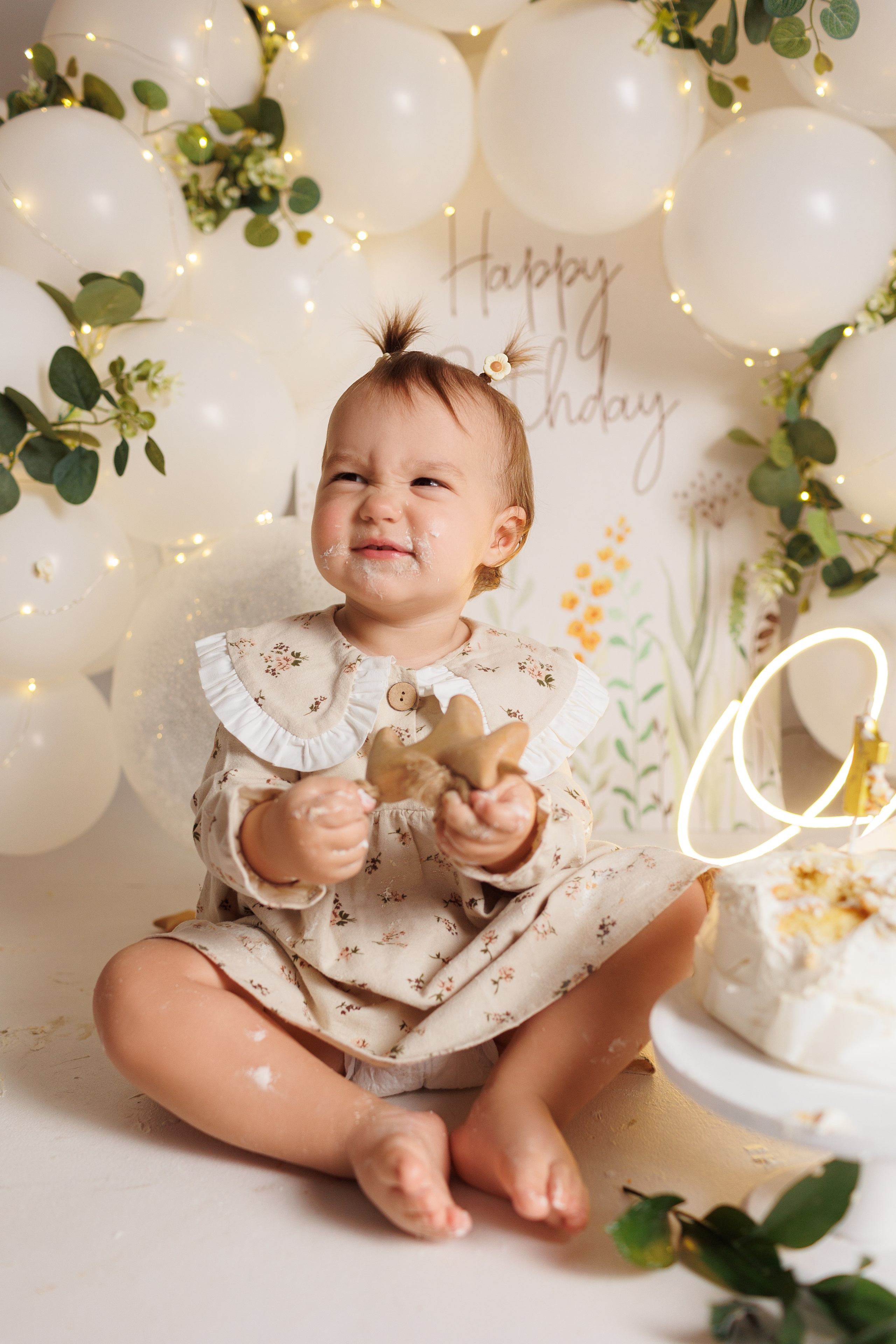 Фотосъёмка первого годика. Фотограф Беременности и Новорождённых в Кемерово