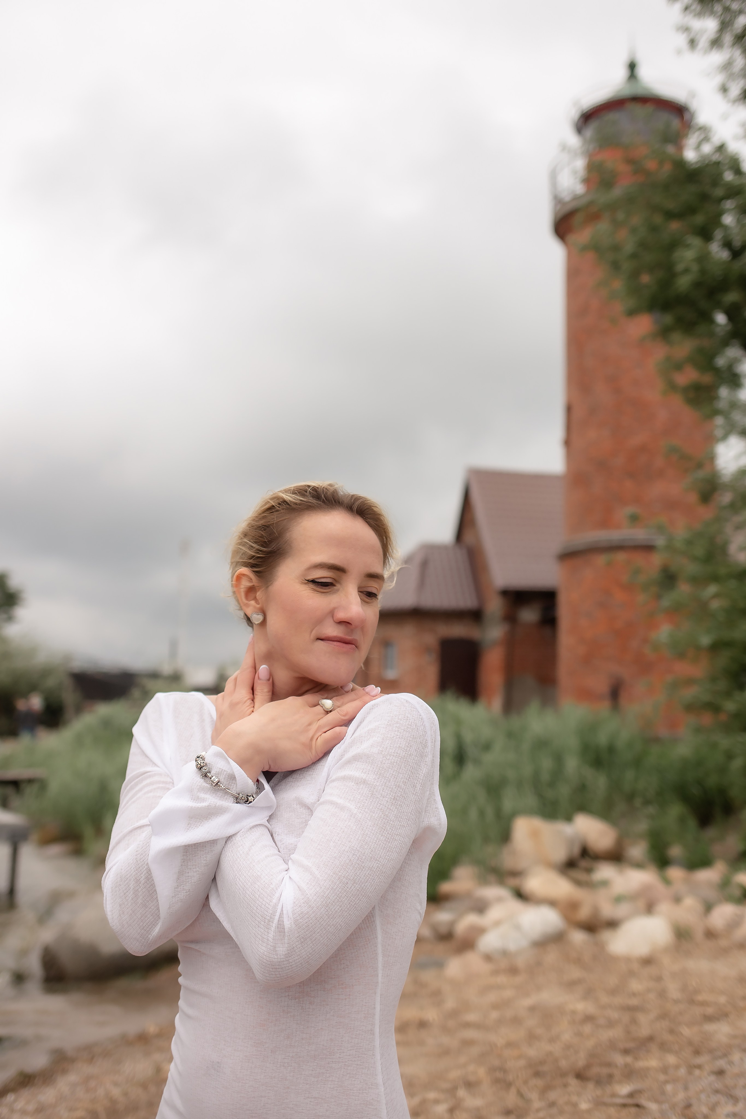 Катя. Маяк в Заливино. Фотограф в Калининграде Решетникова Алина