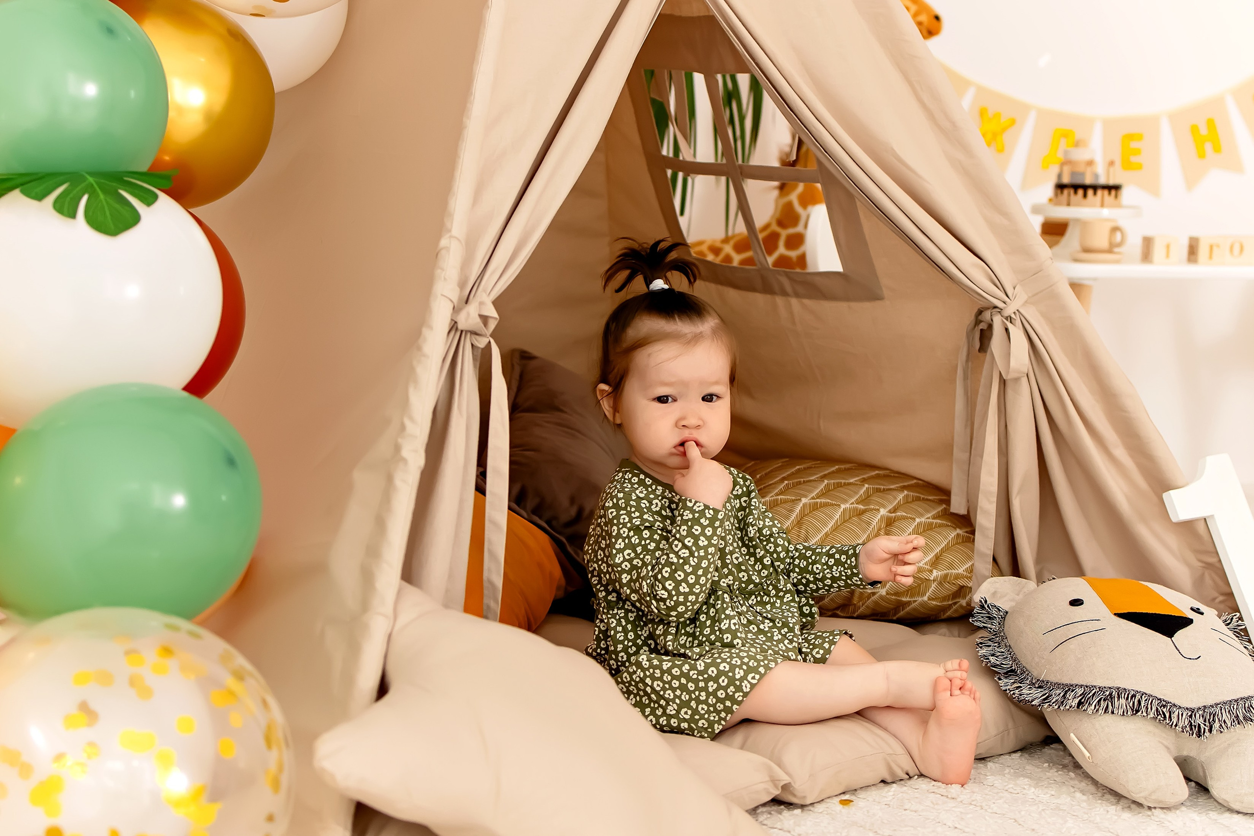 Алина 1 годик. Семейный и детский фотограф Оля в Тюмени