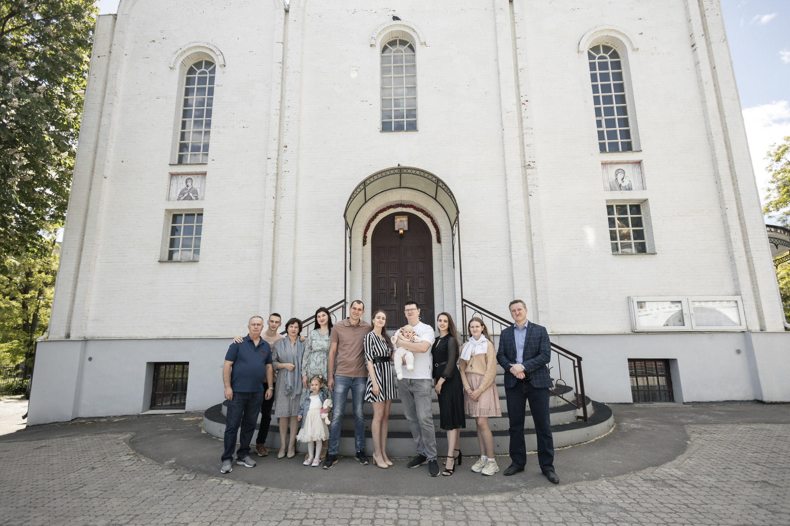 Крещение Марии в церкви иконы Божией Матери Одигитрия Иерусалимская. Анастасия Безуглова- свадебный фотограф в Таганроге