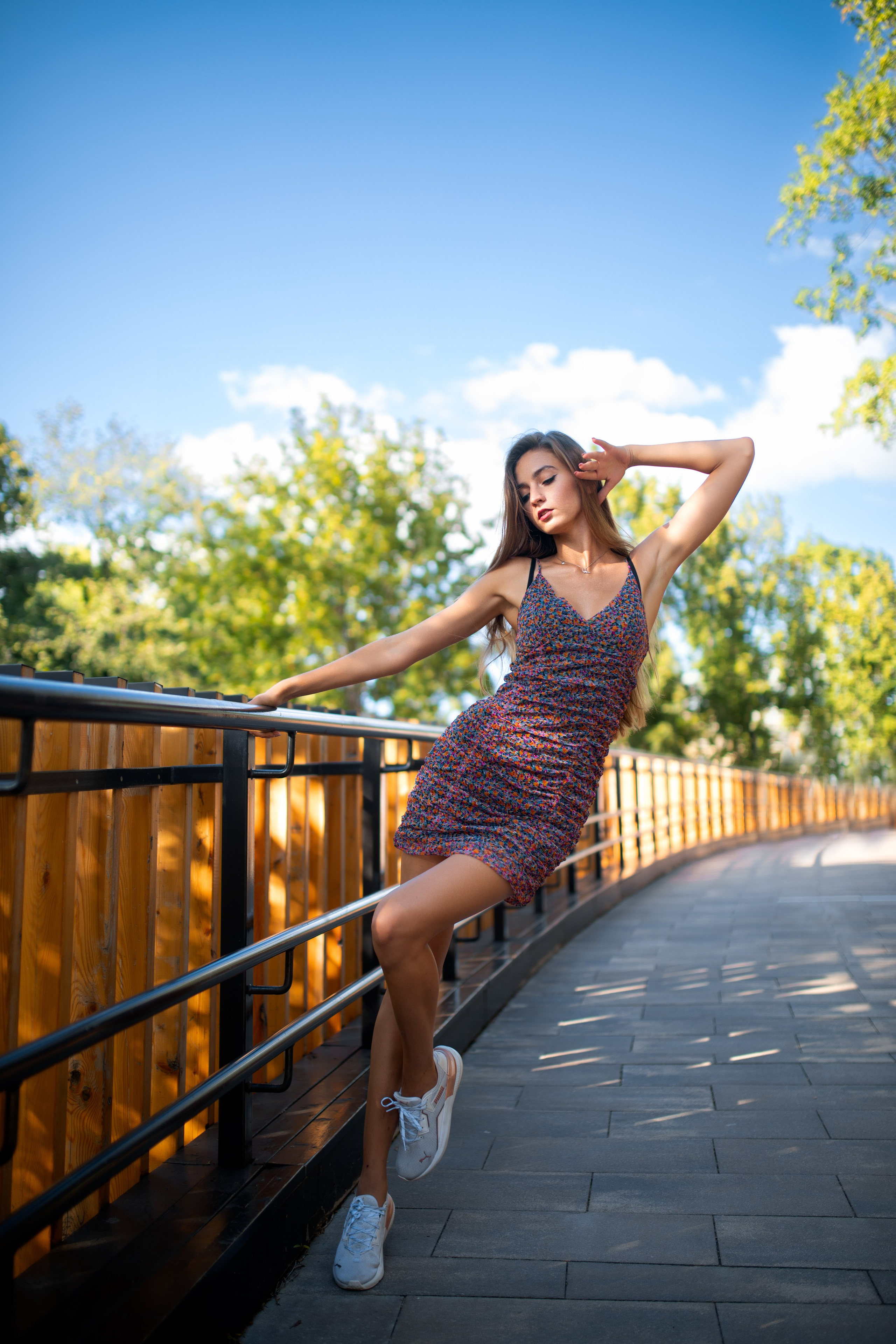 Съемка с Дианой в студии с интерьером и в парке