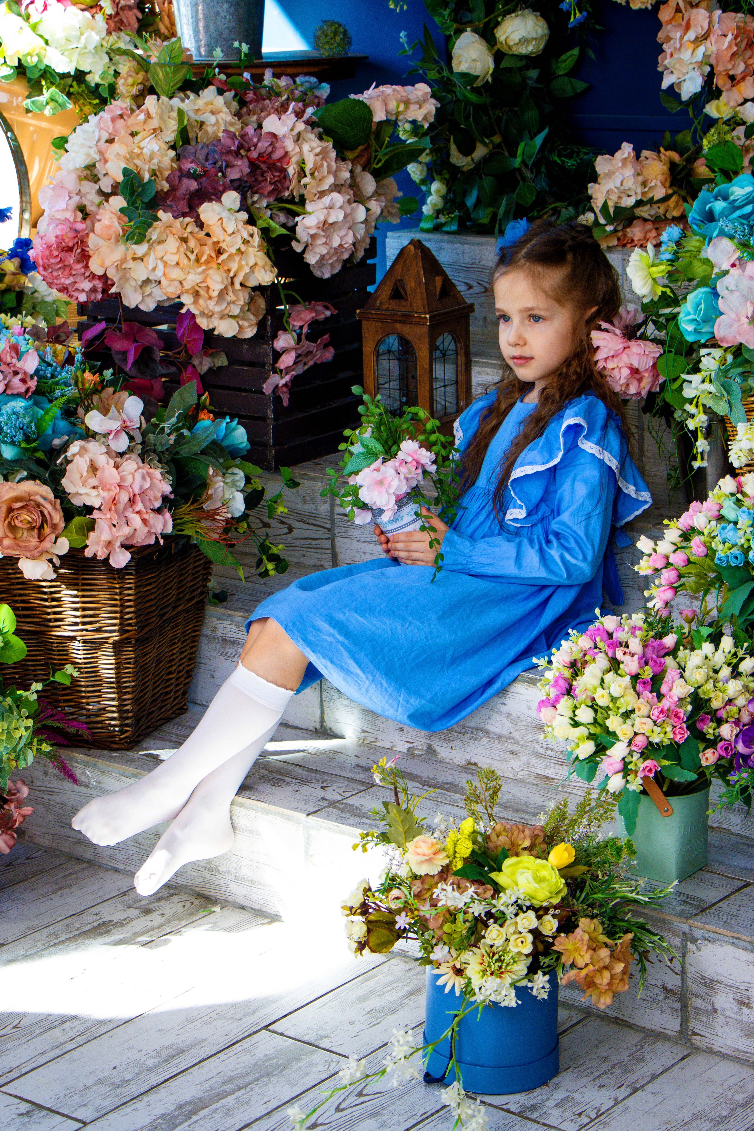 Девчонка в цветах. Фотограф Татьяна Матрос