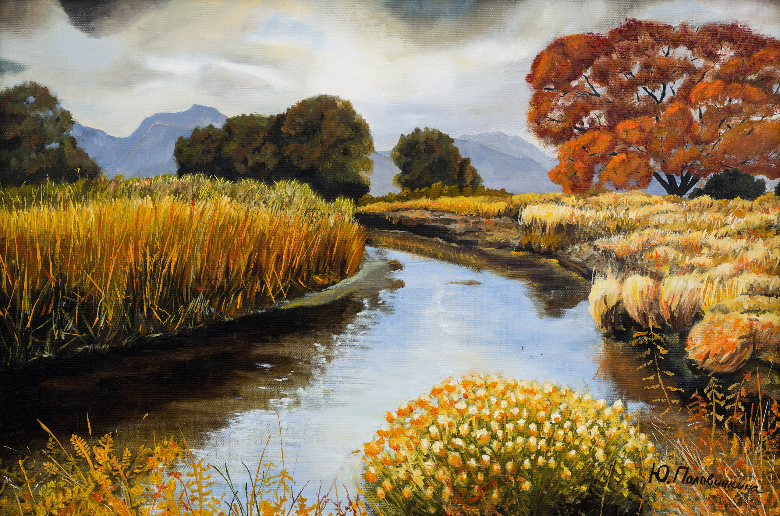 «Полдень» - художник Юлия Половинкина (холст, масло, 60x40см, 2019)